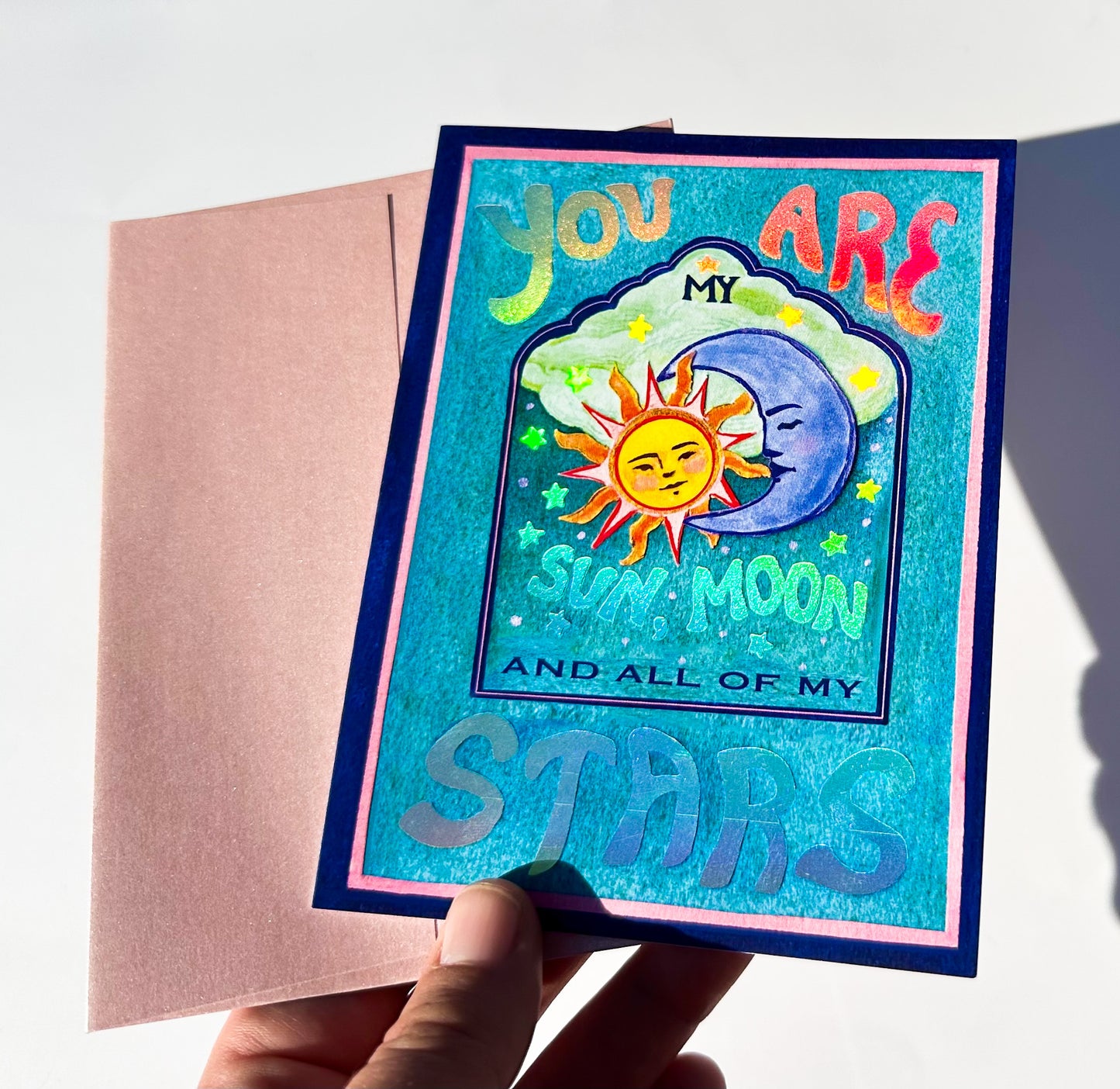 Celestial Love greeting card