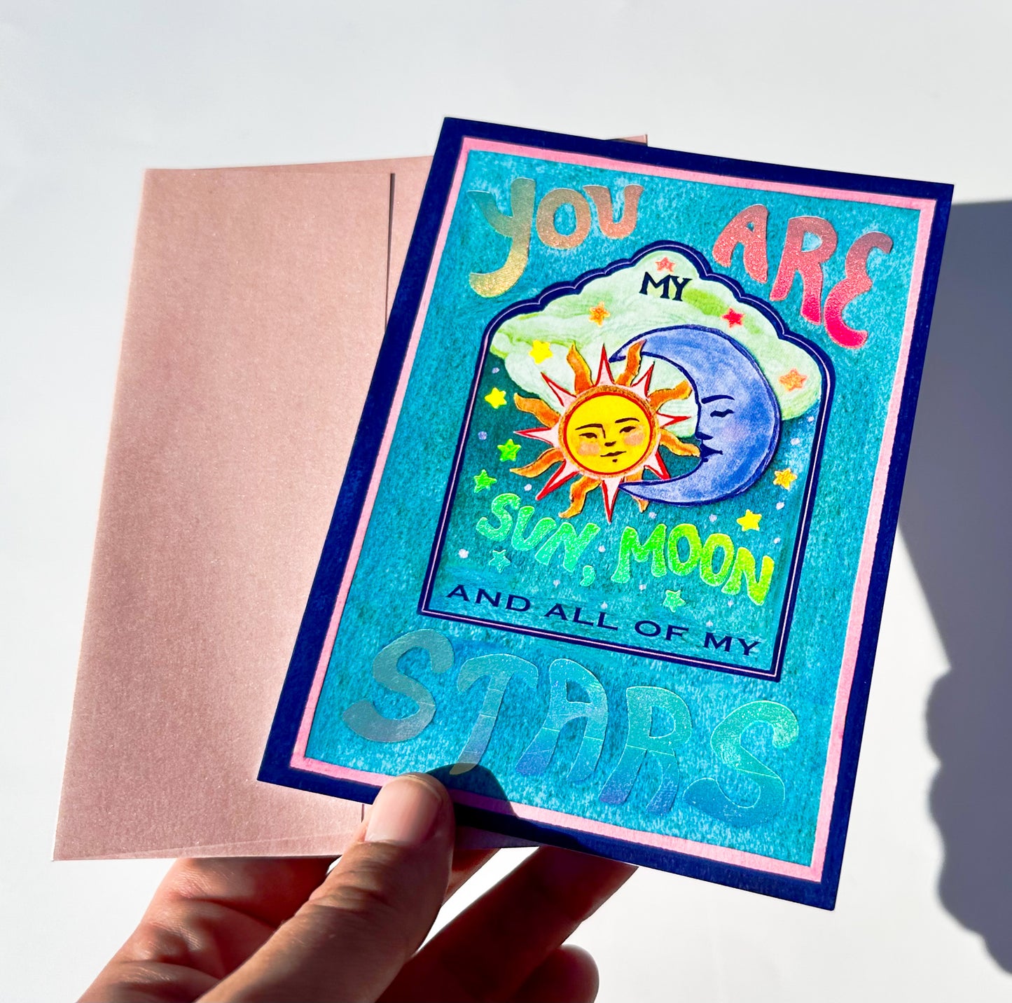 Celestial Love greeting card
