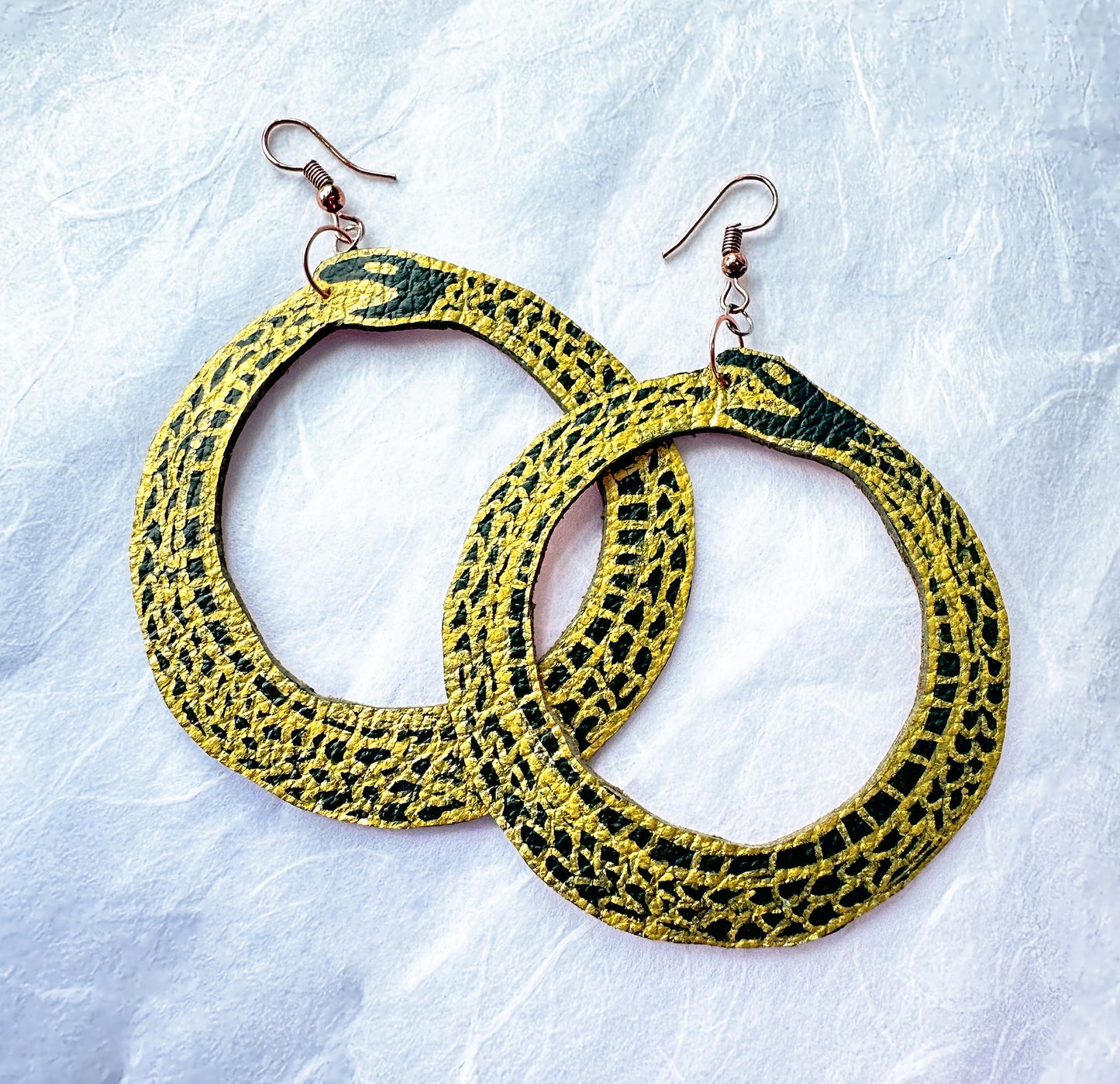 SALE- Ouroboros Dangle Earrings