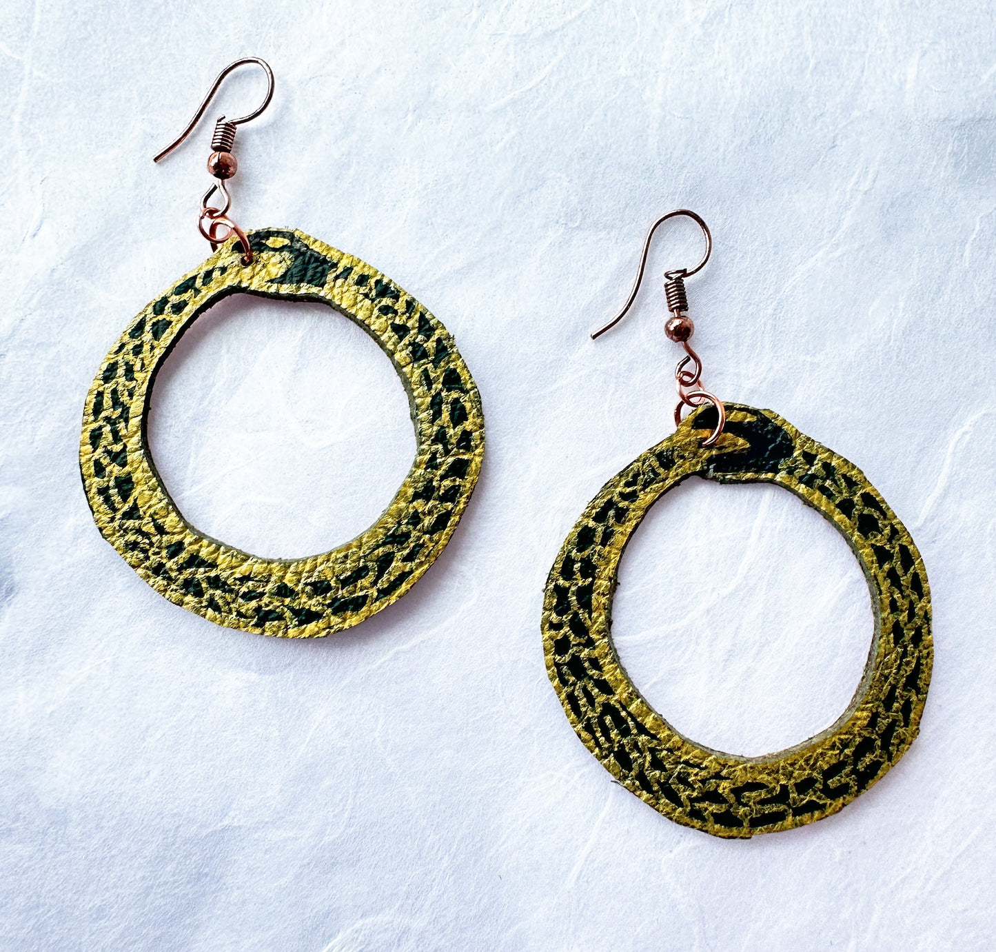 SALE- Ouroboros Dangle Earrings