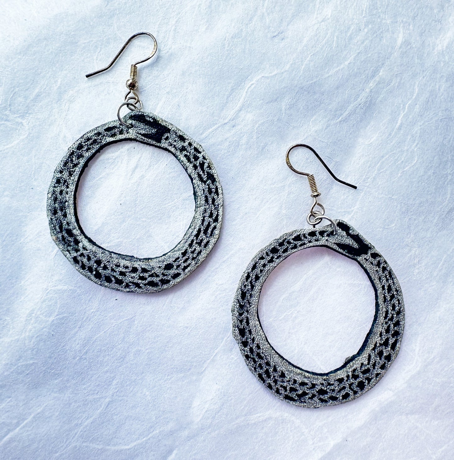 SALE- Ouroboros Dangle Earrings