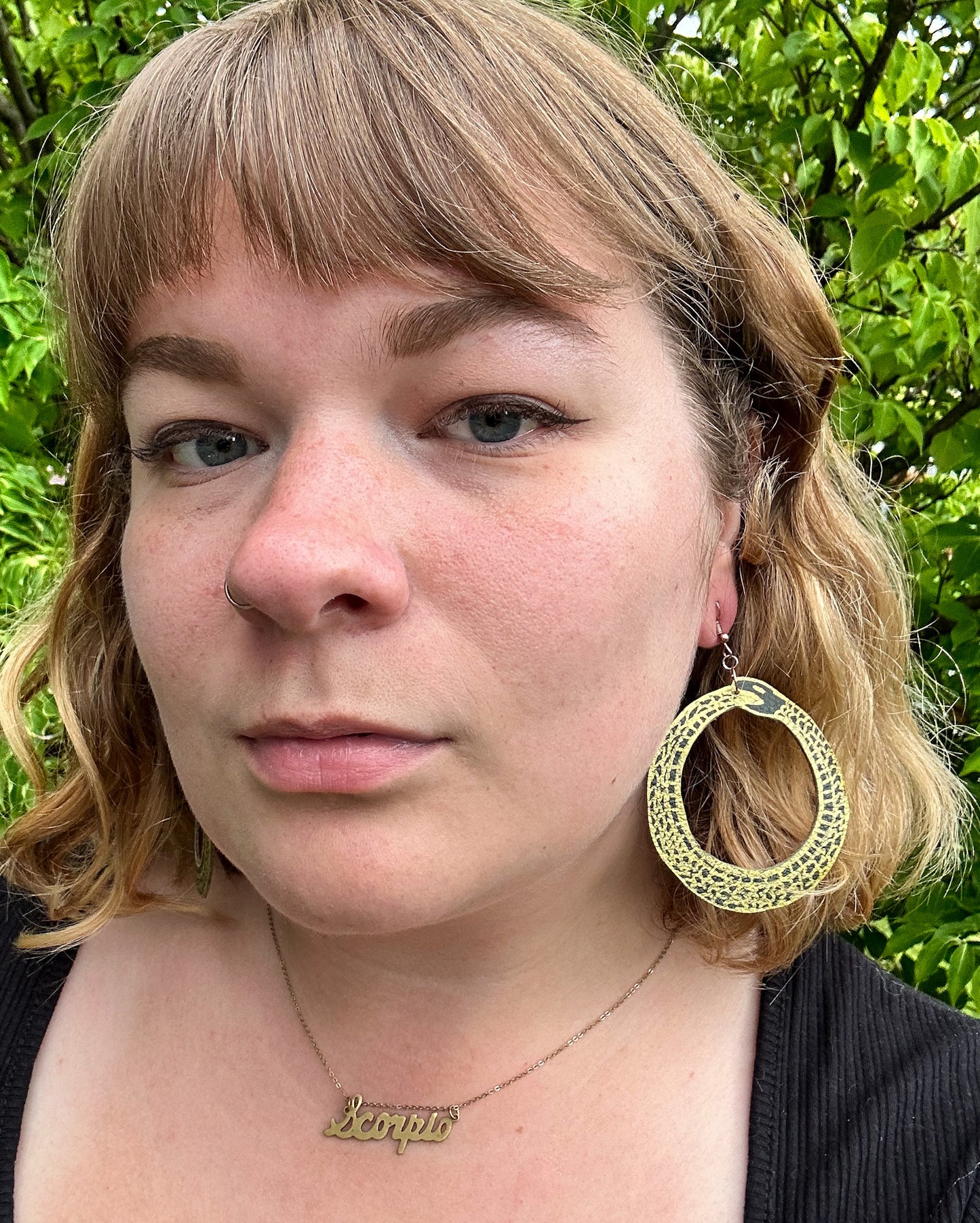 SALE- Ouroboros Dangle Earrings