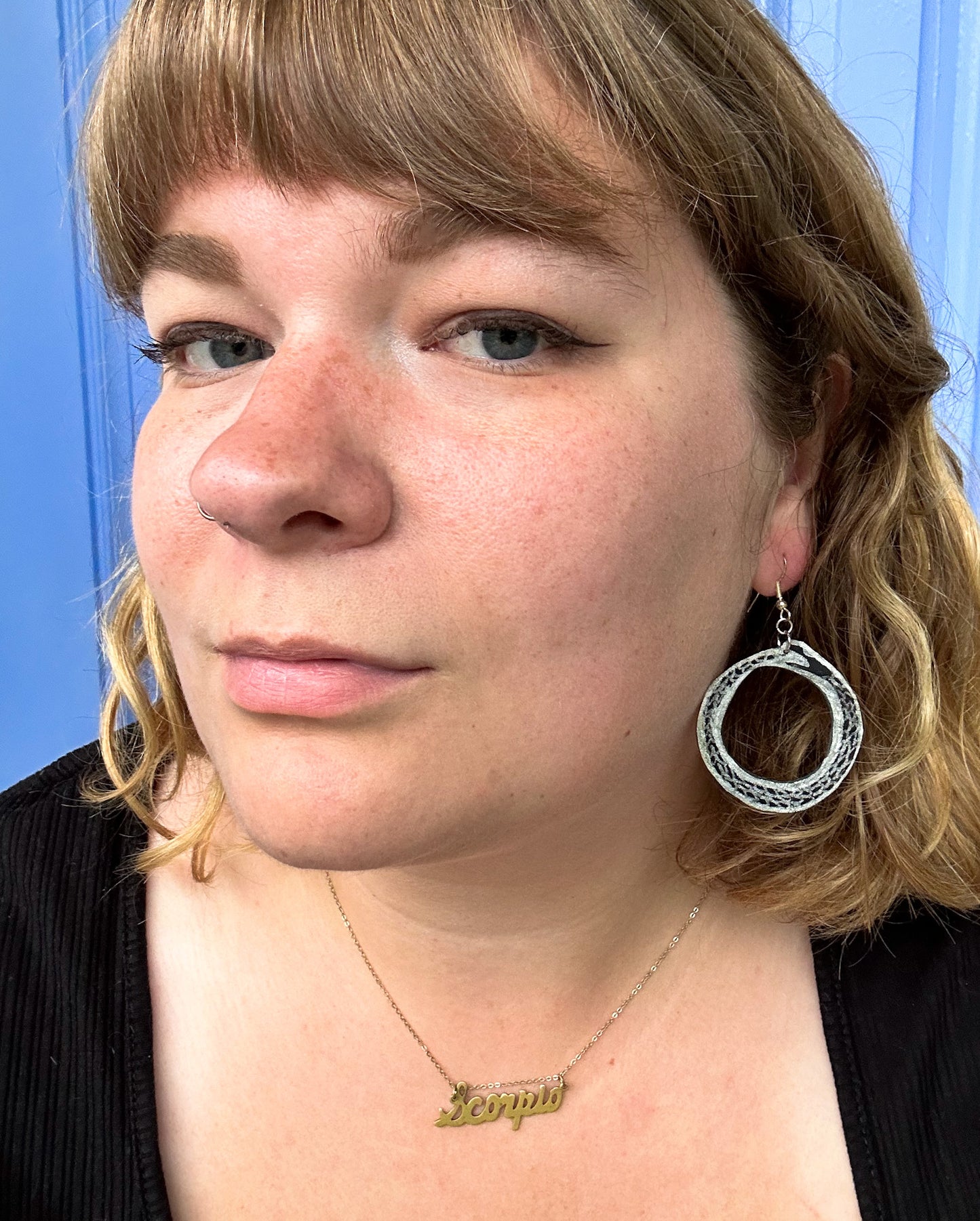 SALE- Ouroboros Dangle Earrings