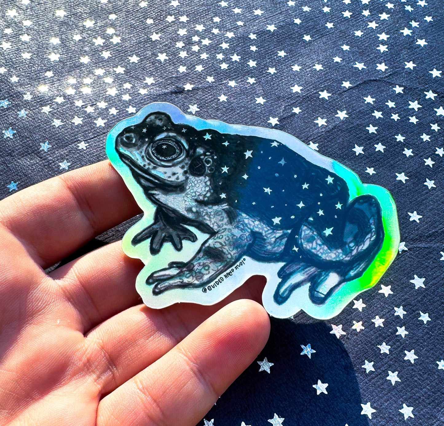Holographic Toad Sticker