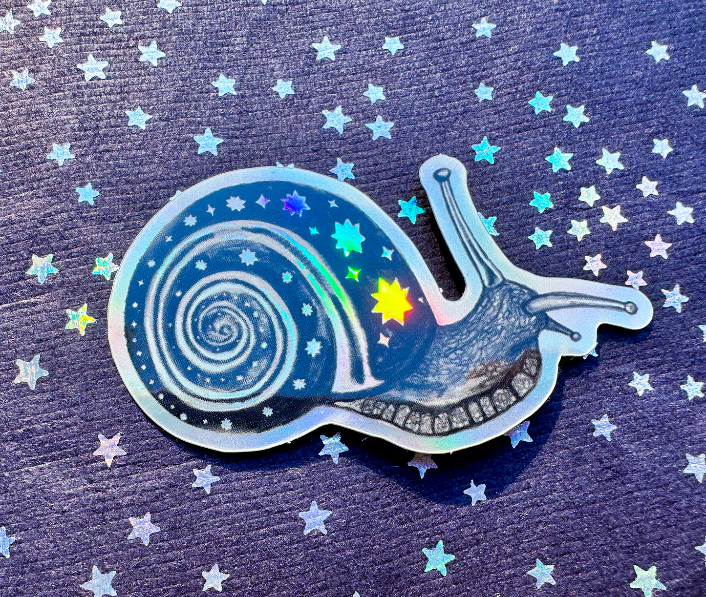 Holographic Snail Sticker