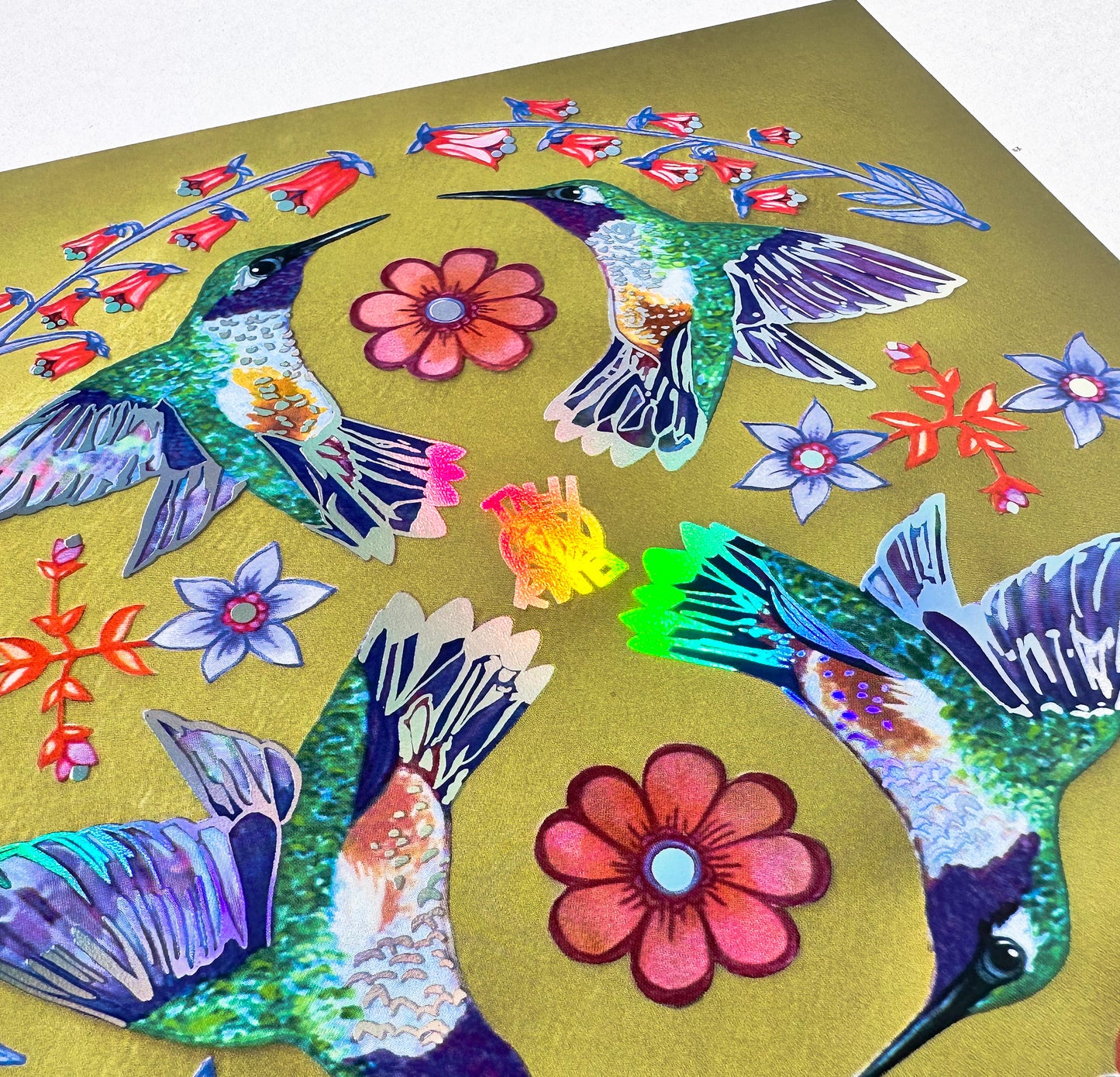 Holographic Foil Sigil print (Joy)