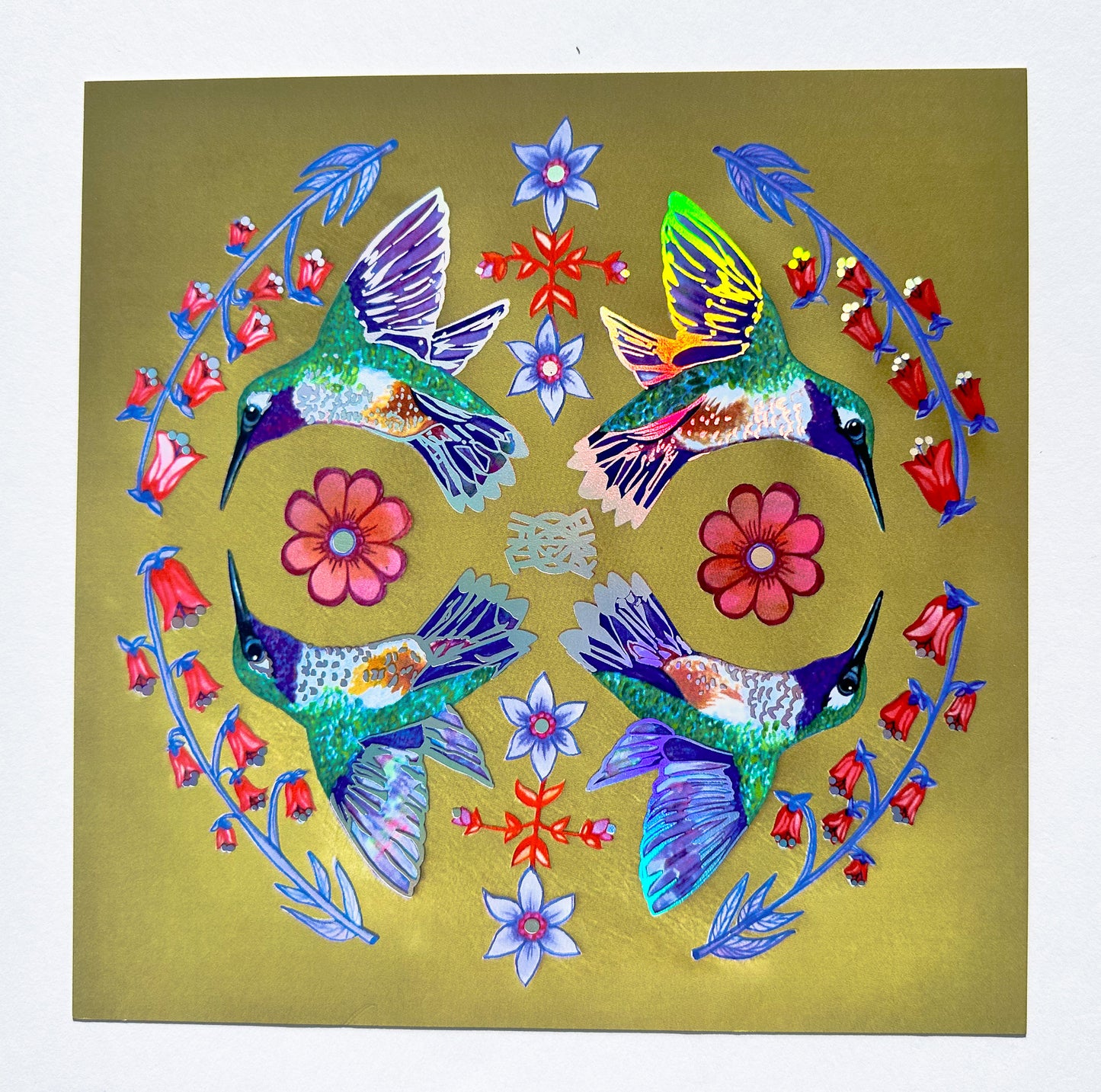 Holographic Foil Sigil print (Joy)