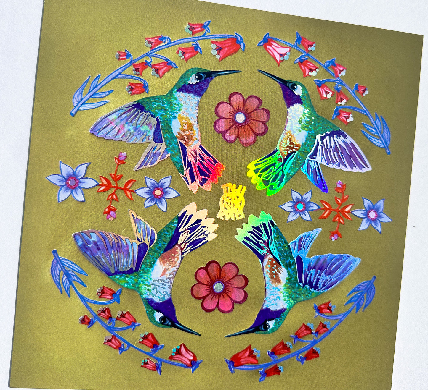 Holographic Foil Sigil print (Joy)