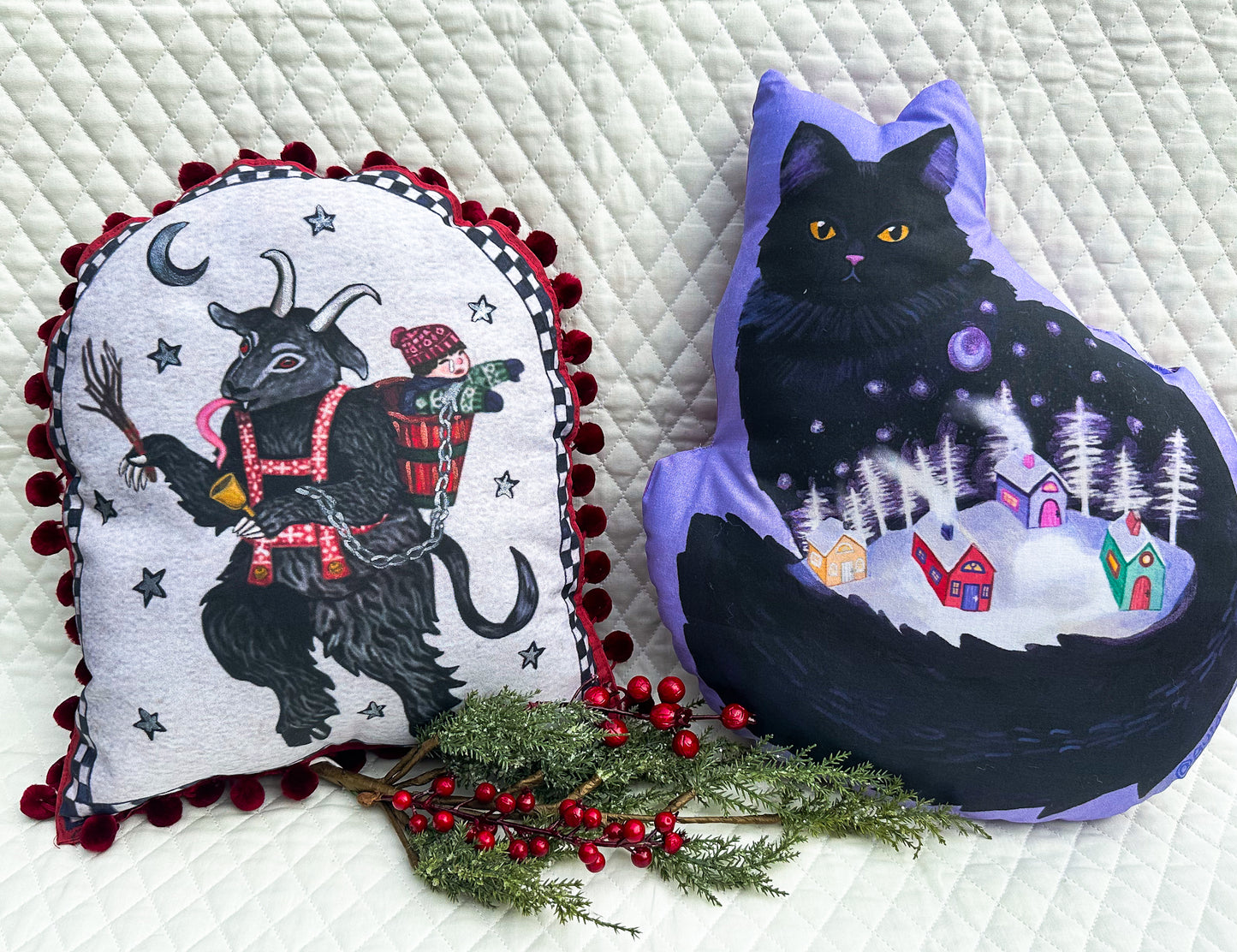 Yule Cat Pillow