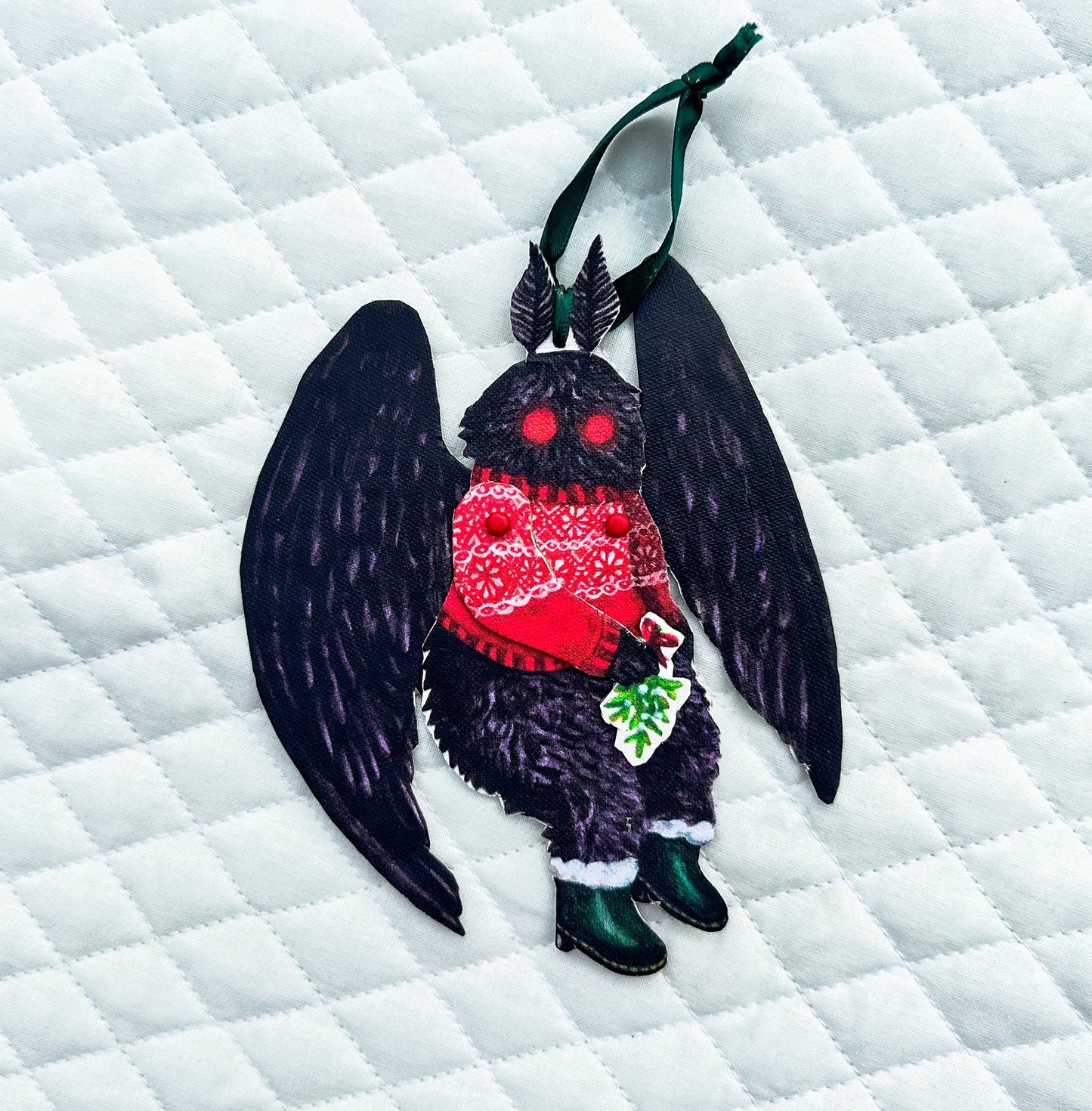 Christmas Cryptids Ornament- Mothman