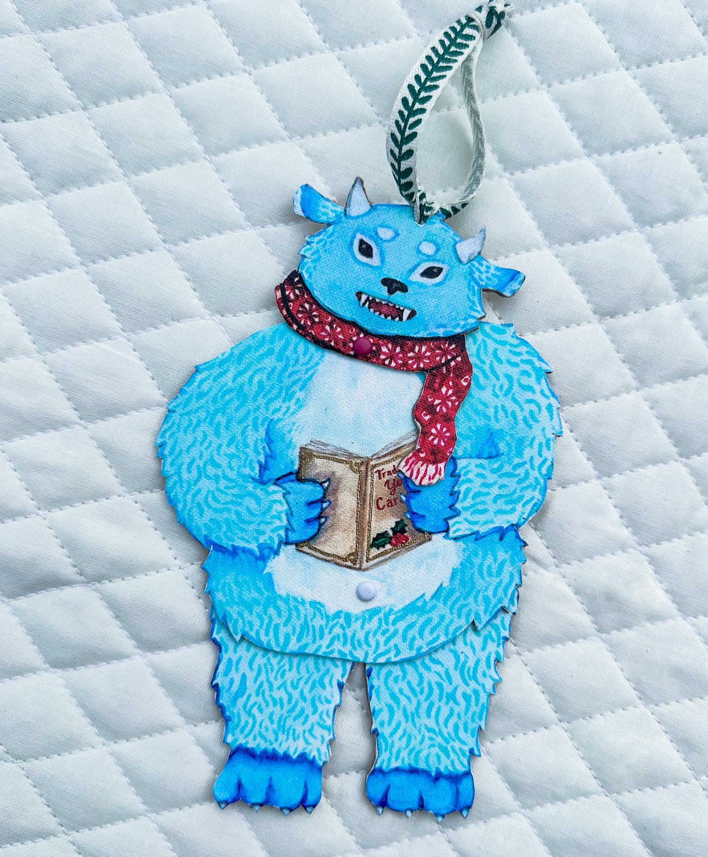 Christmas Cryptids Ornament- Yeti