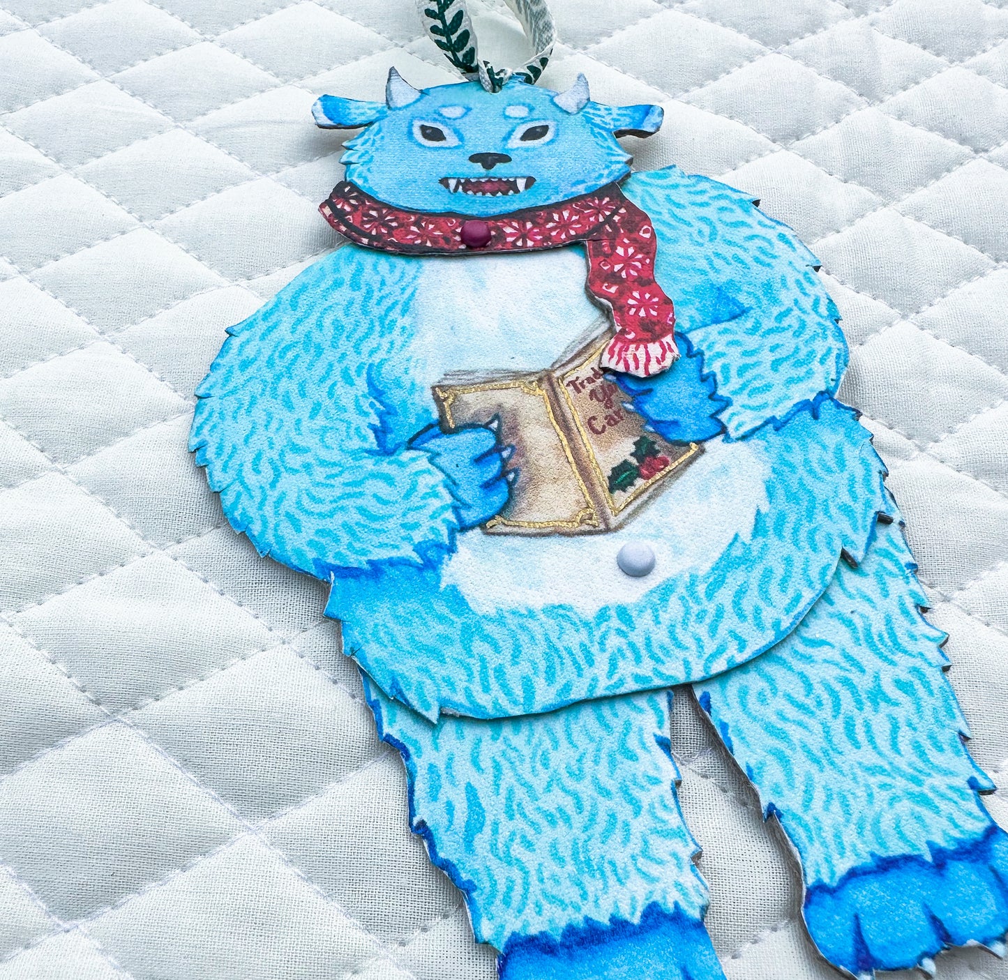 Christmas Cryptids Ornament- Yeti