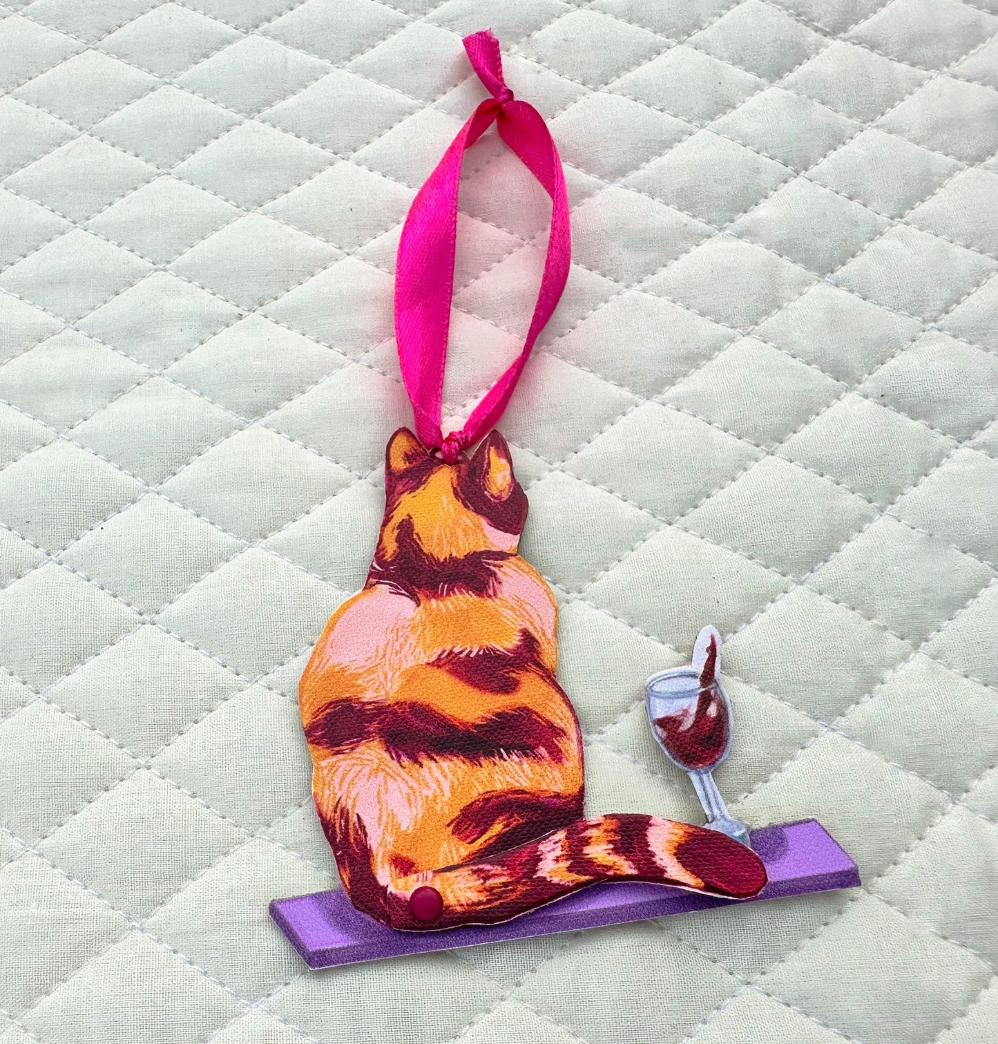 Bad Cat Ornaments- Wine