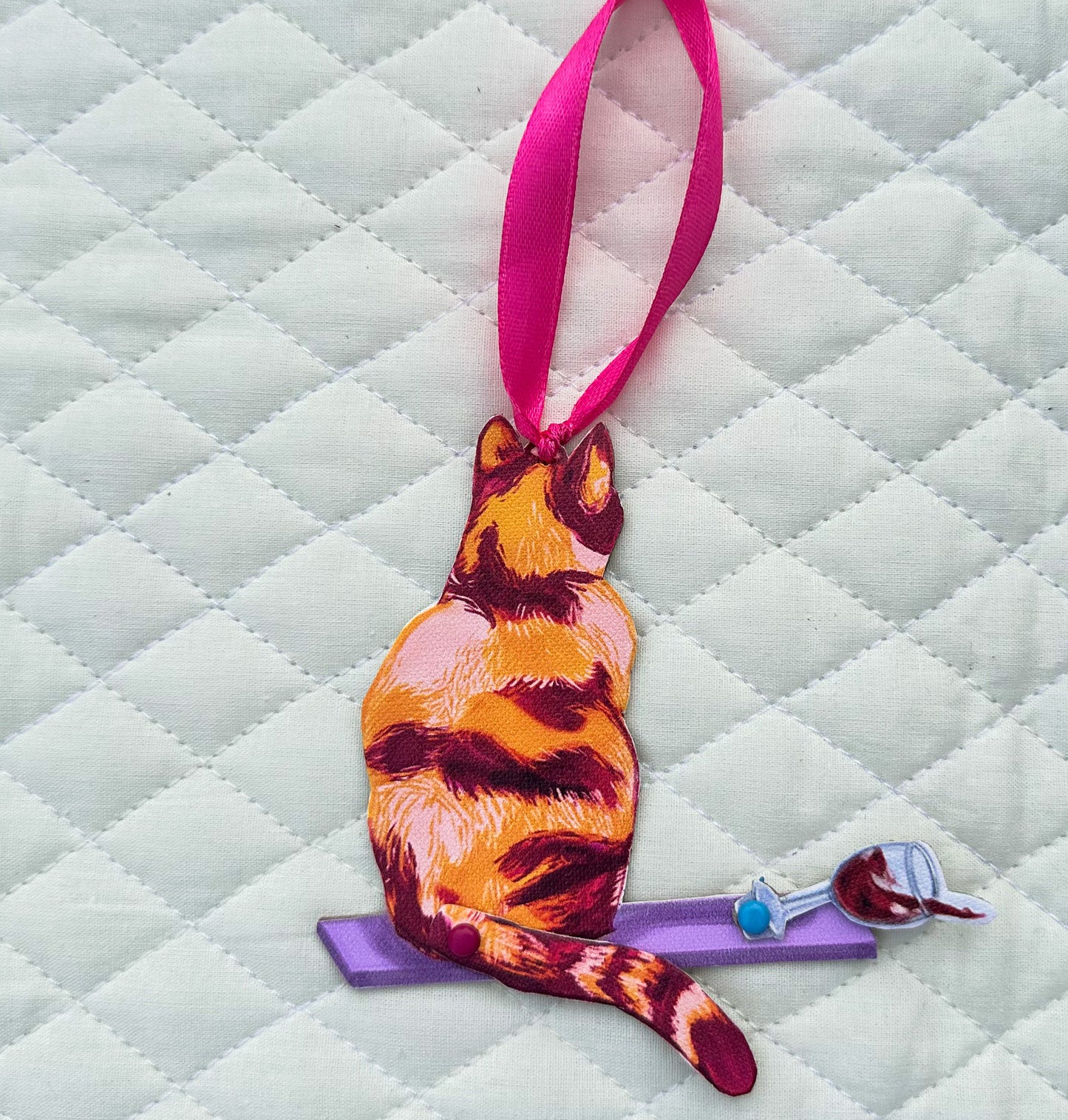 Bad Cat Ornaments- Wine