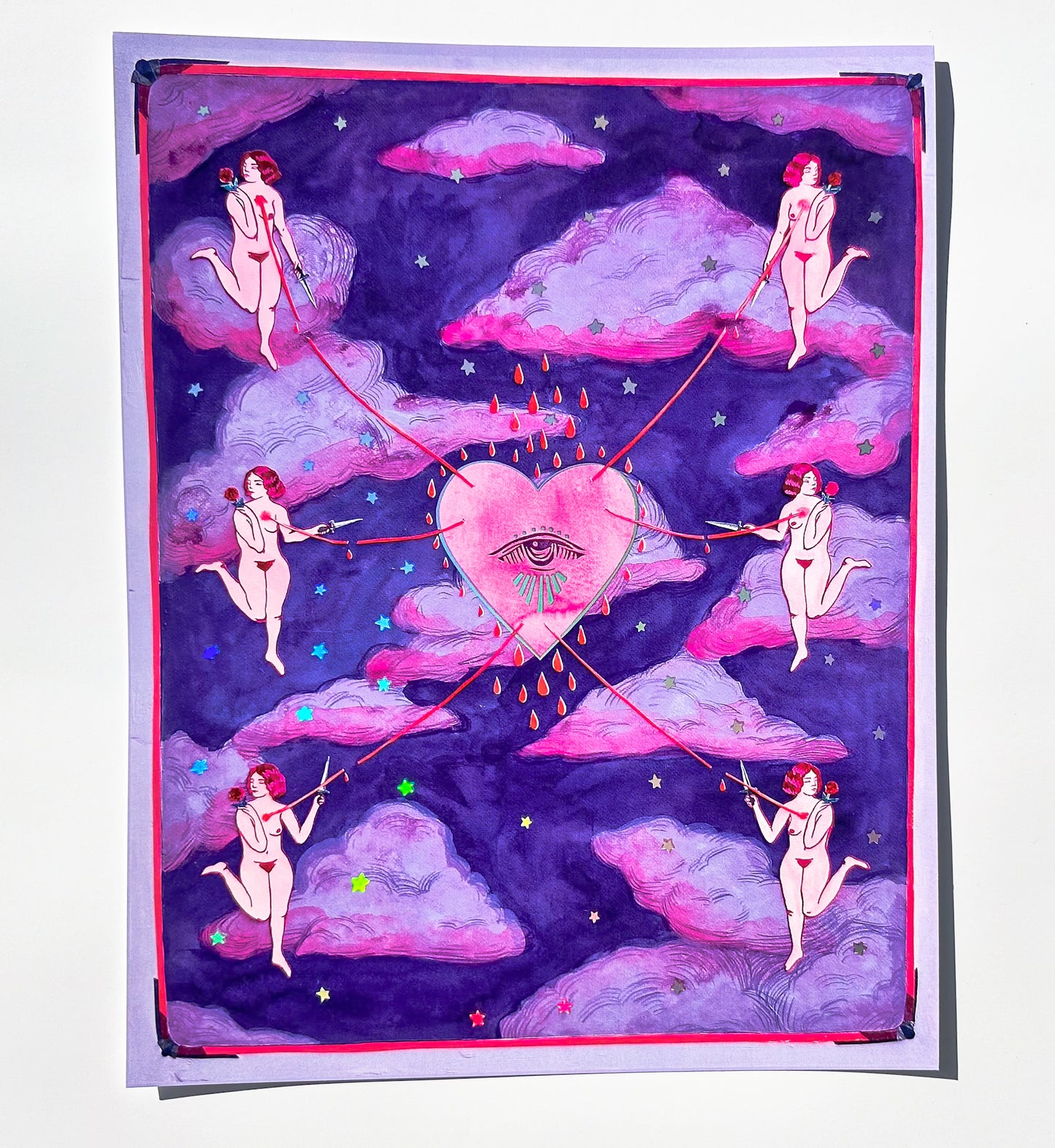 11x14” Foil print: Necessity of Sorrow