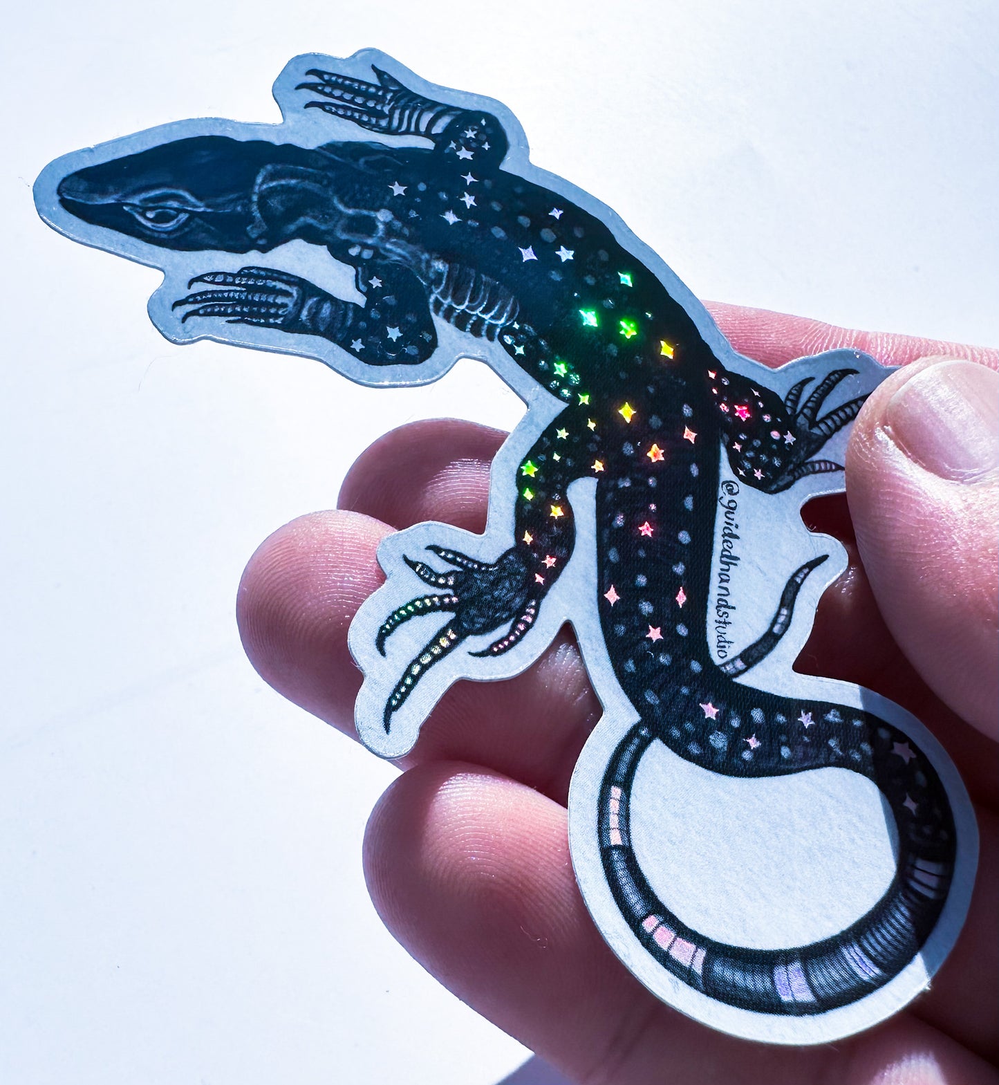 Holographic Lizard Sticker