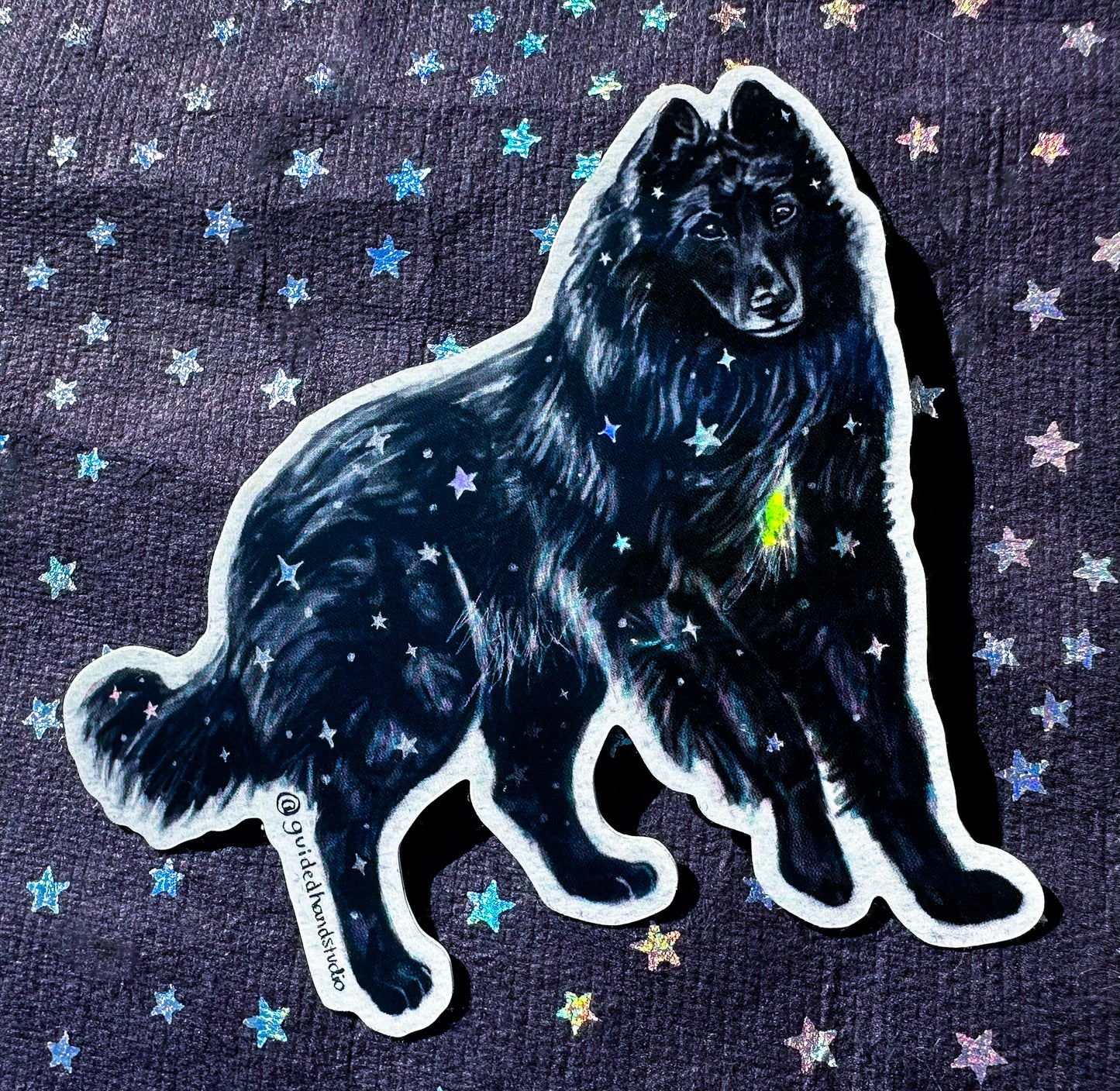 Holographic Hound Sticker