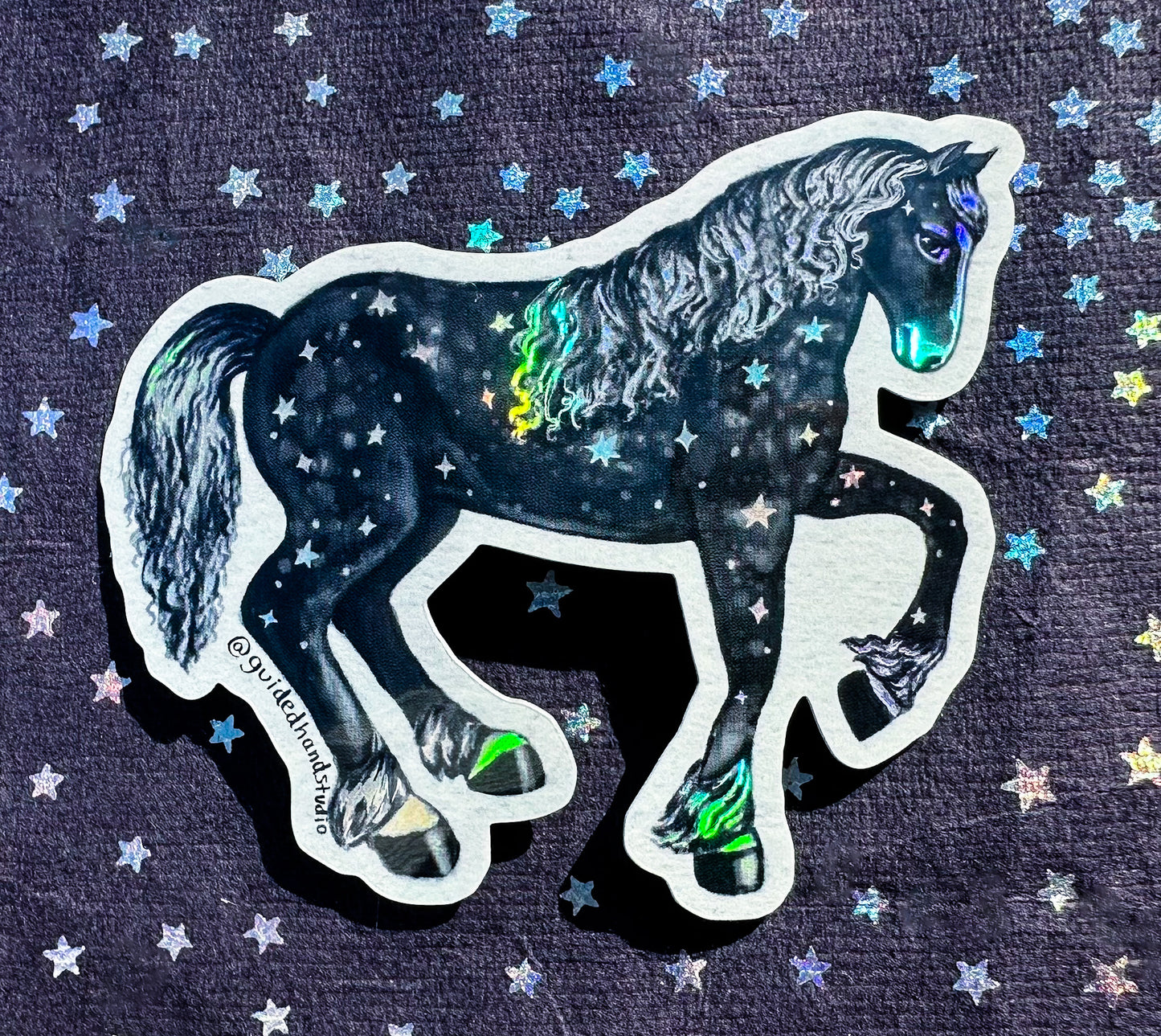 Holographic Horse Sticker