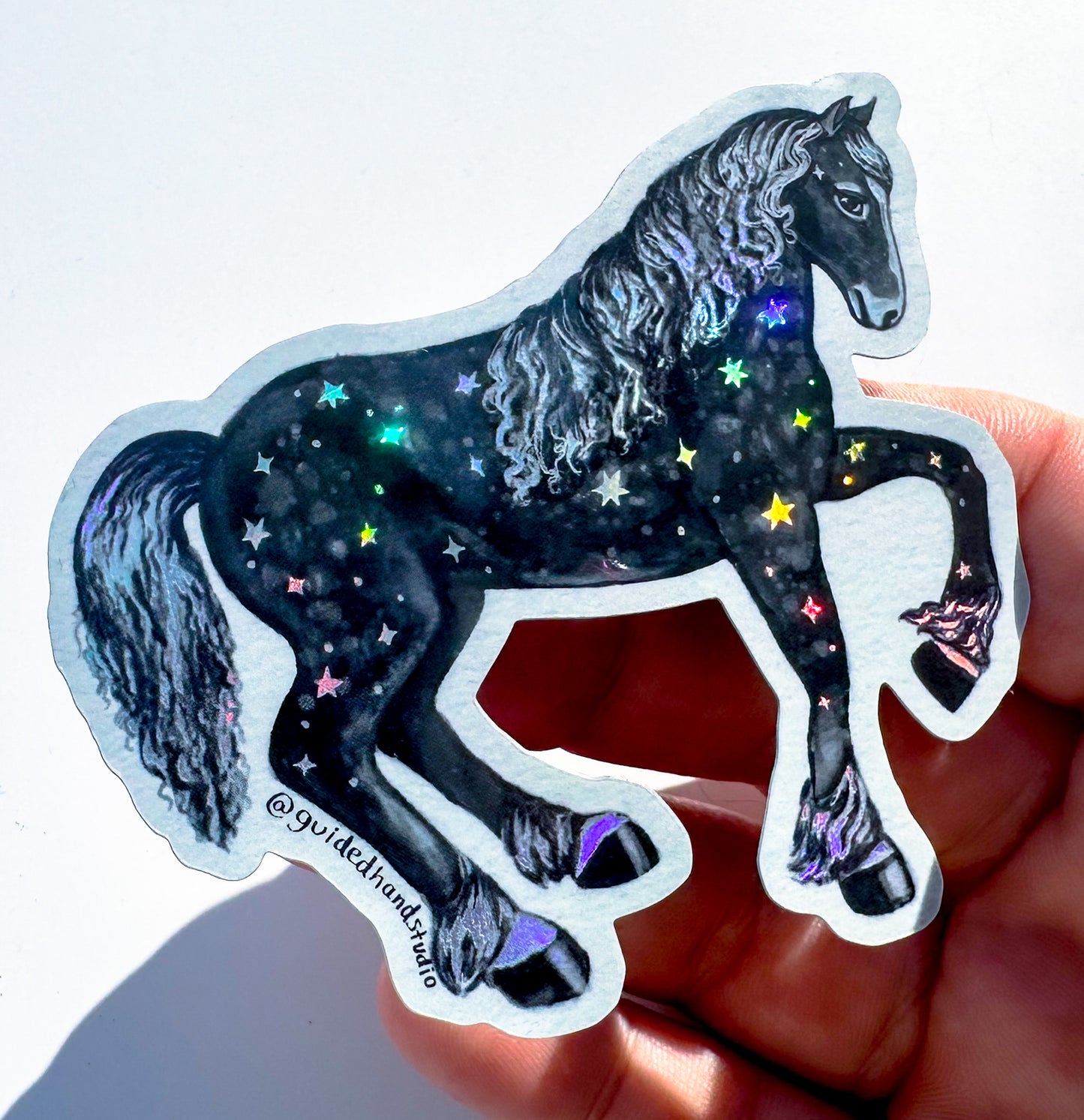 Holographic Horse Sticker