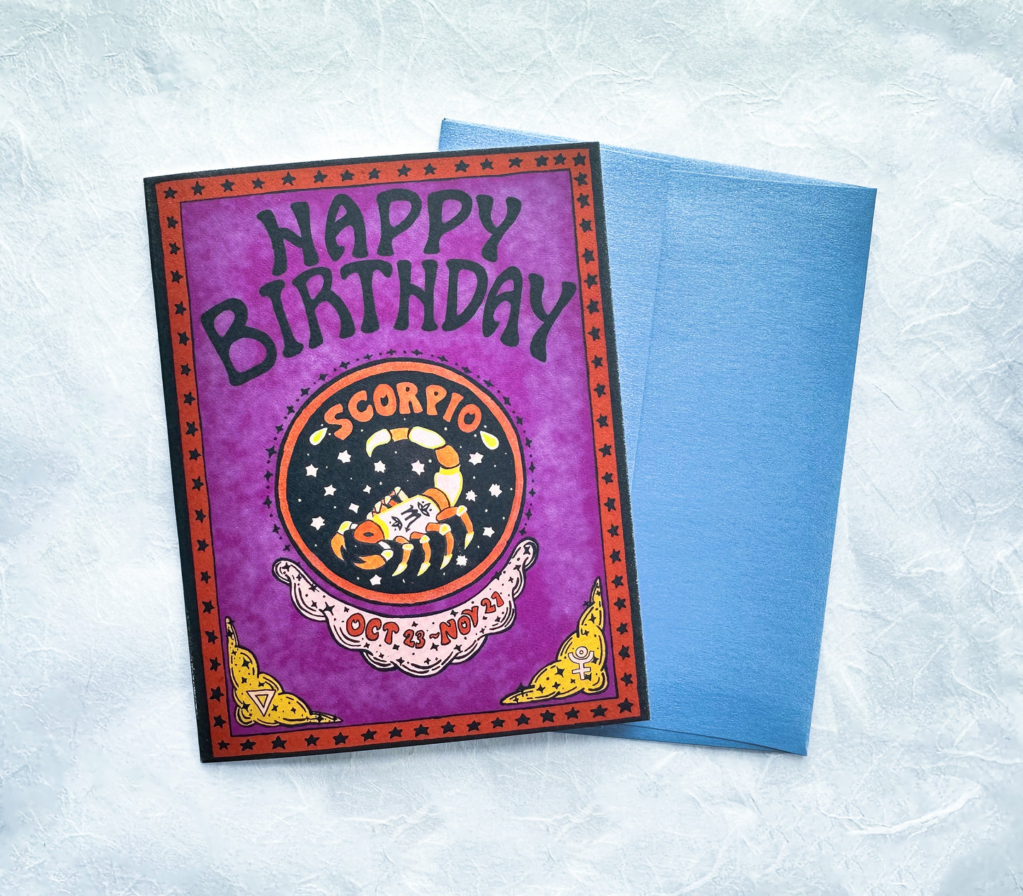 Zodiac Birthday Card- Scorpio