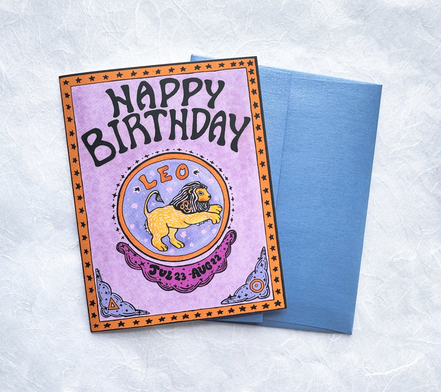 Zodiac Birthday Card- Leo