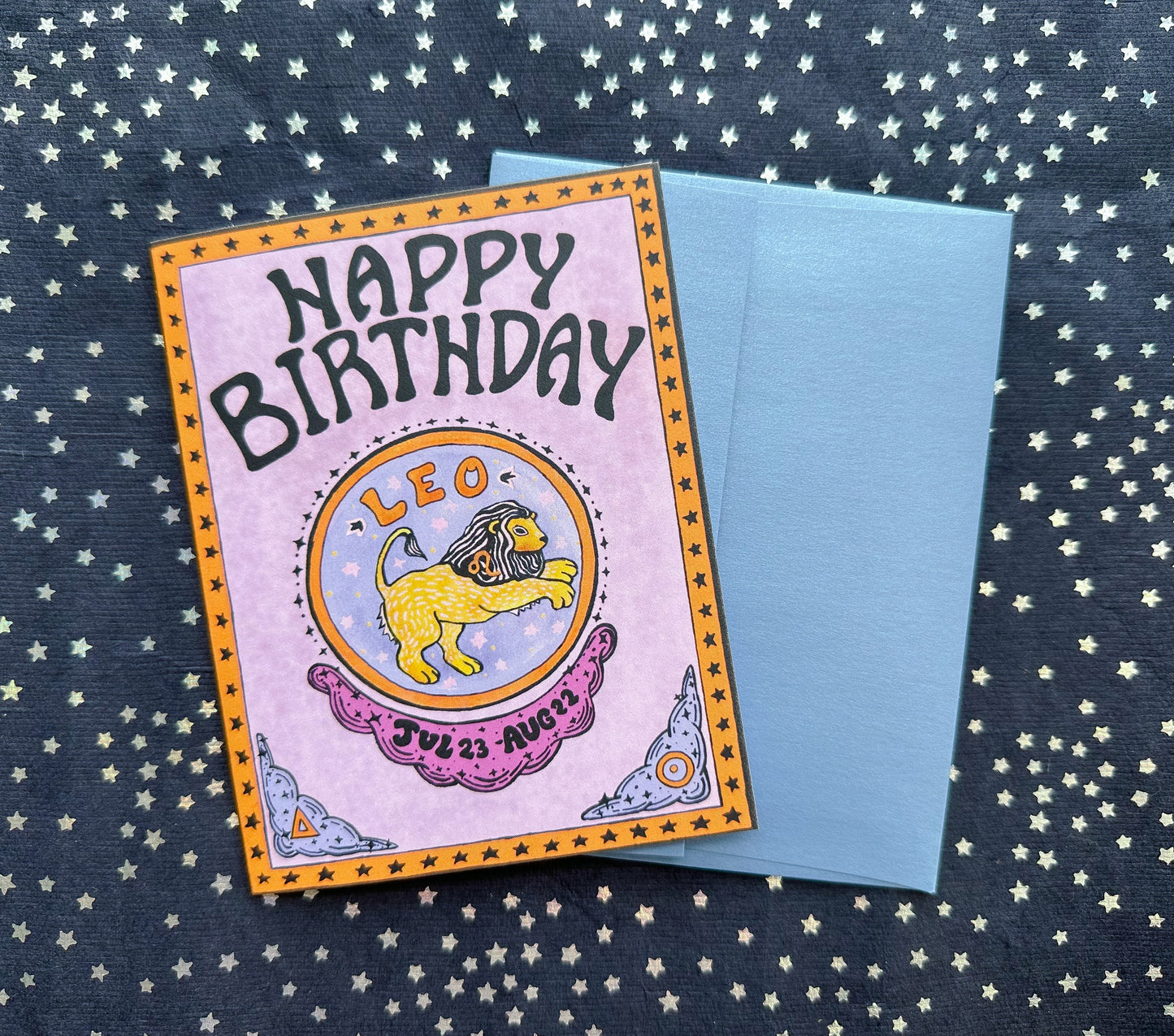 Zodiac Birthday Card- Leo