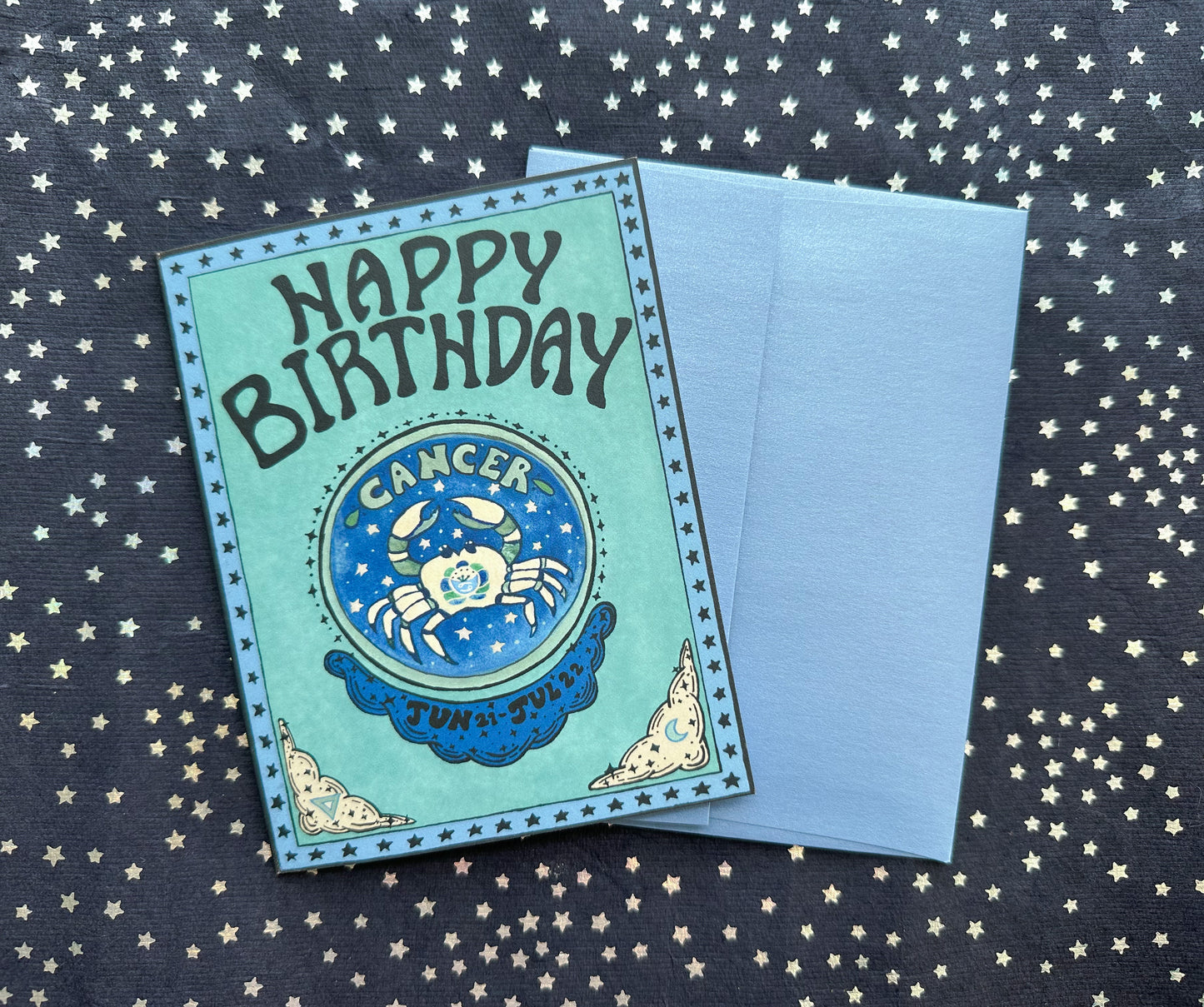 Zodiac Birthday Card- Cancer