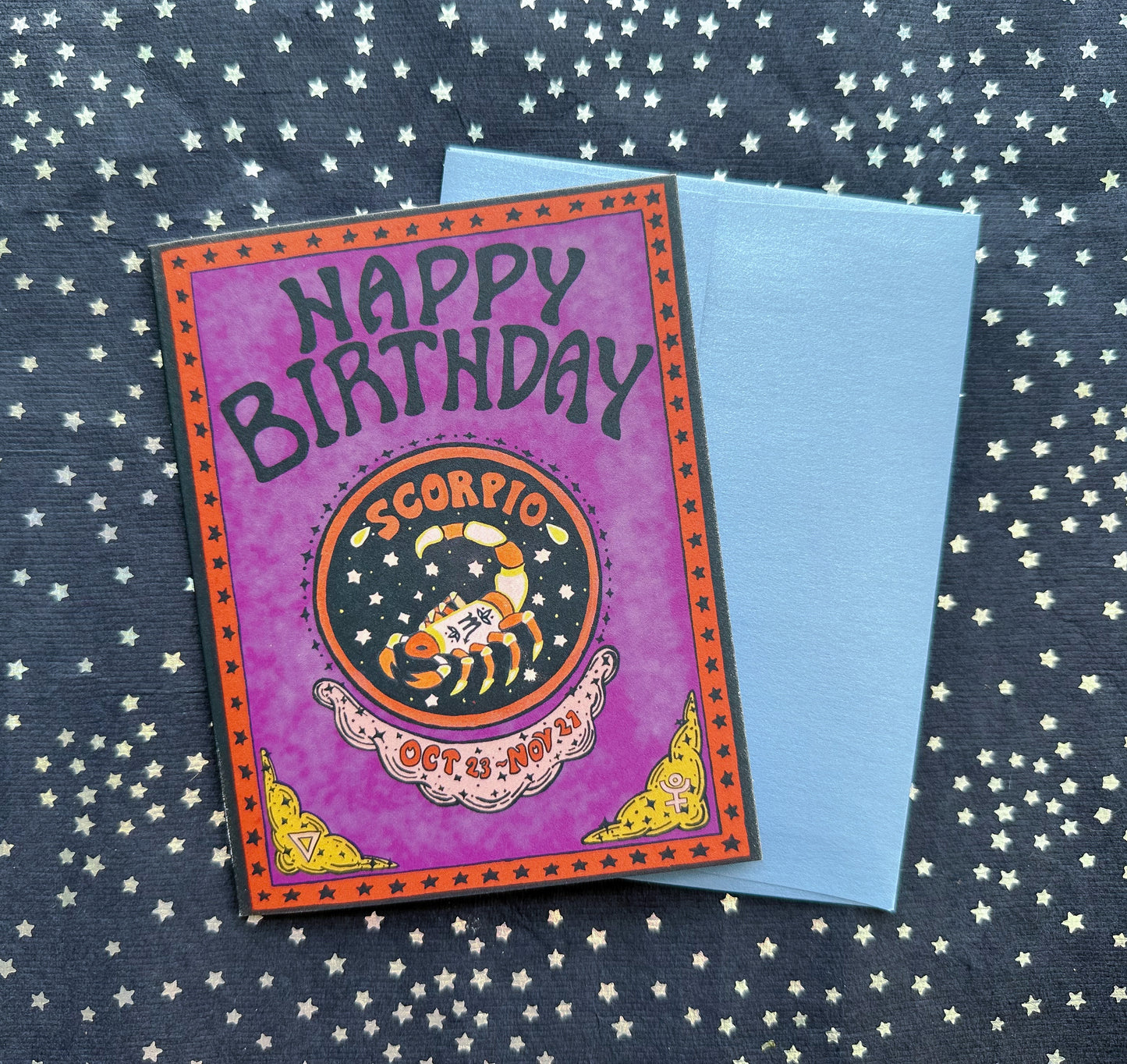 Zodiac Birthday Card- Scorpio