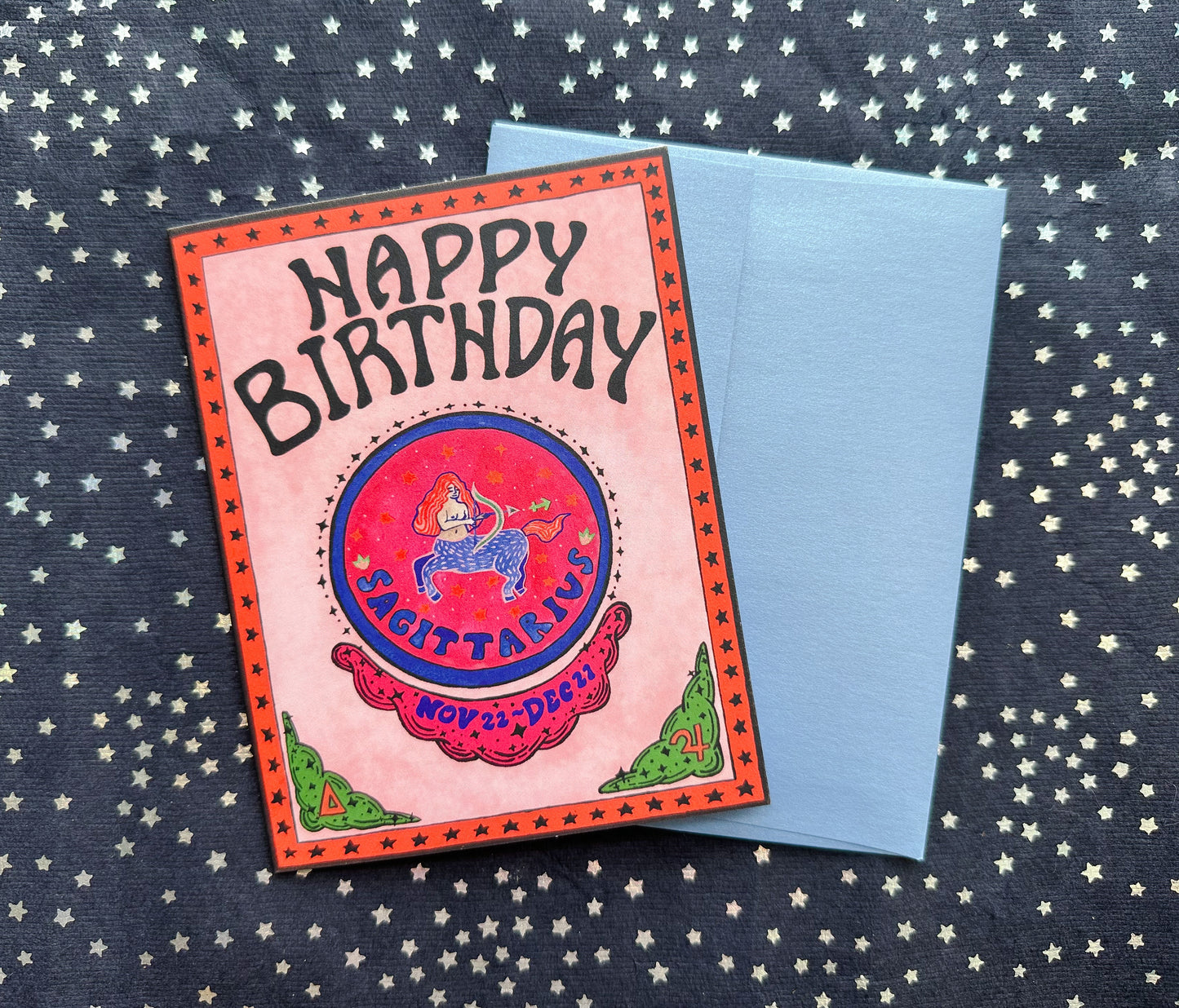 Zodiac Birthday Card- Sagittarius