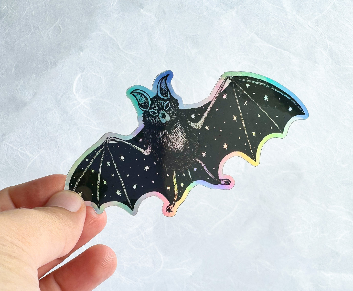 Holographic Bat Sticker