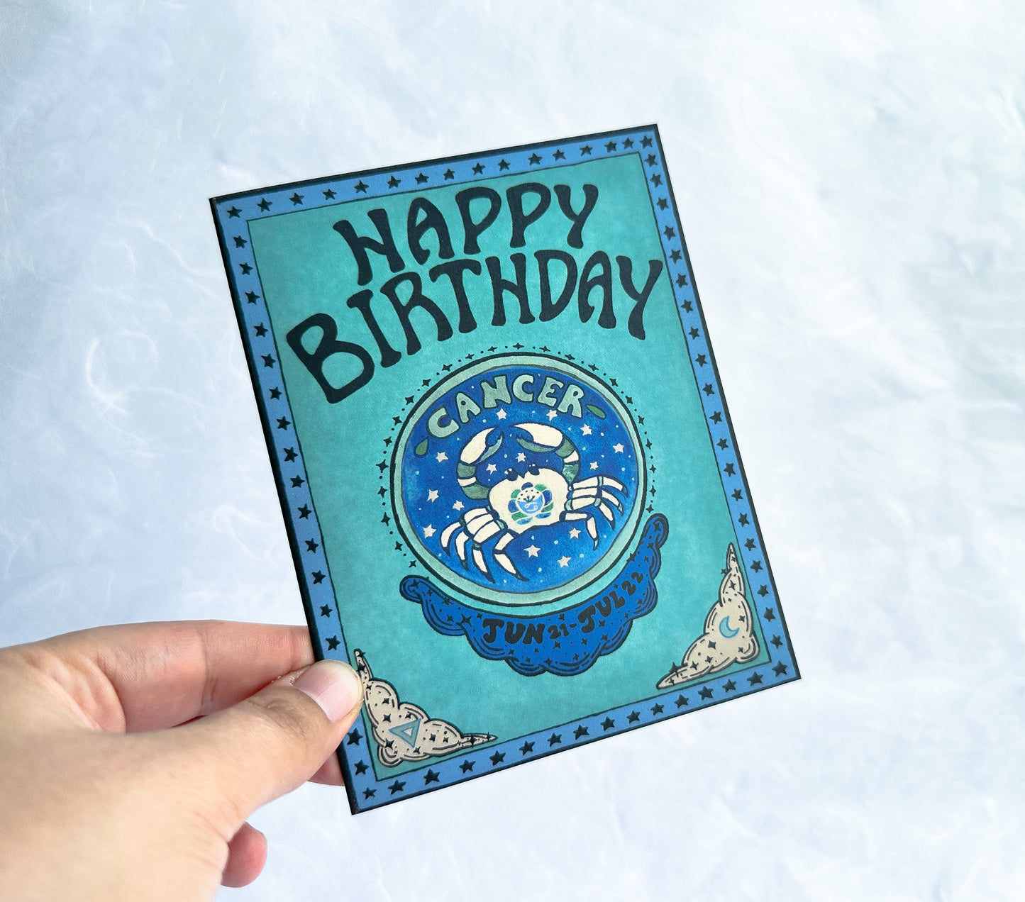 Zodiac Birthday Card- Cancer