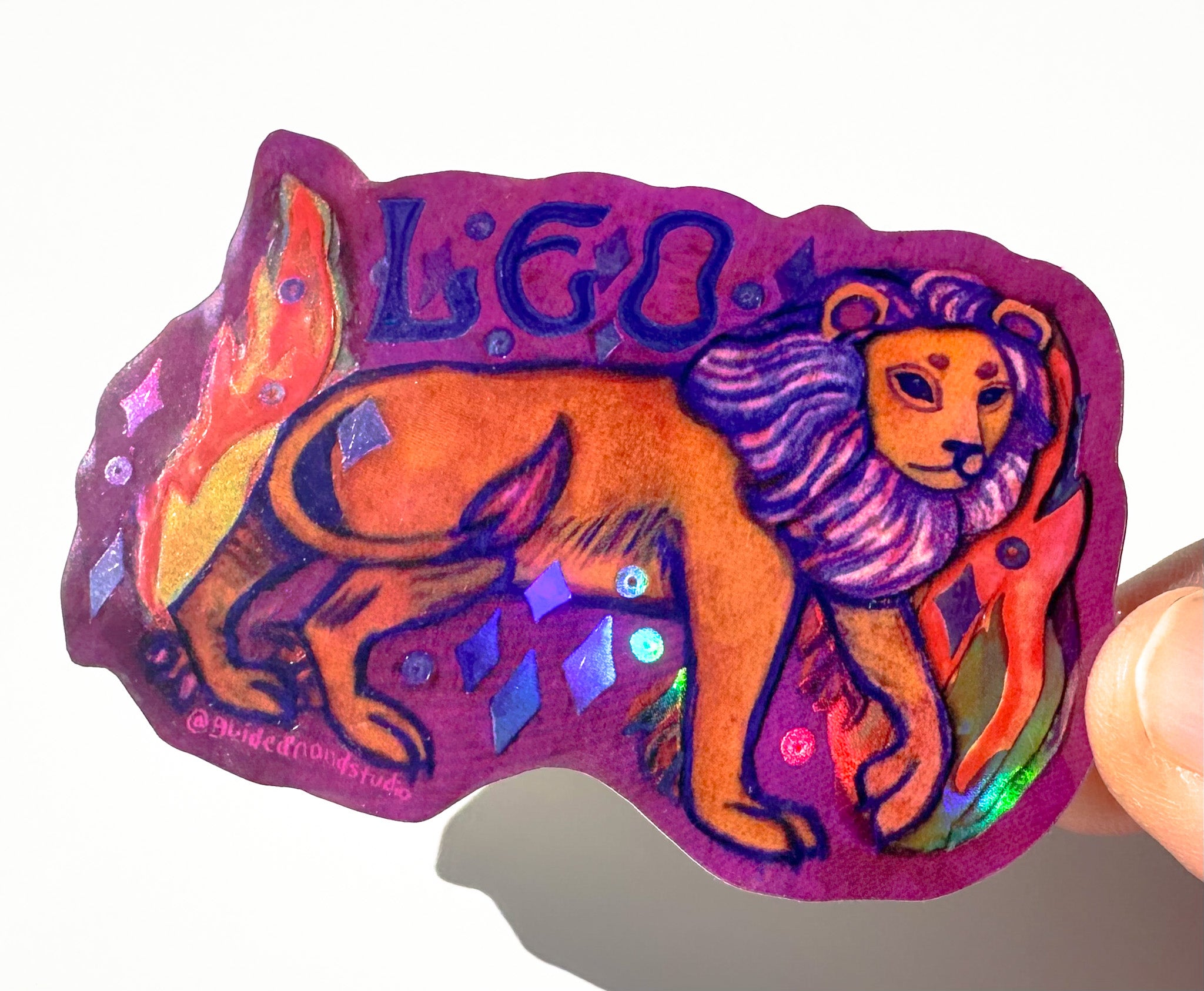 Sticker Names Leo Zodiac Stickers - Leo – Guided Hand Studio