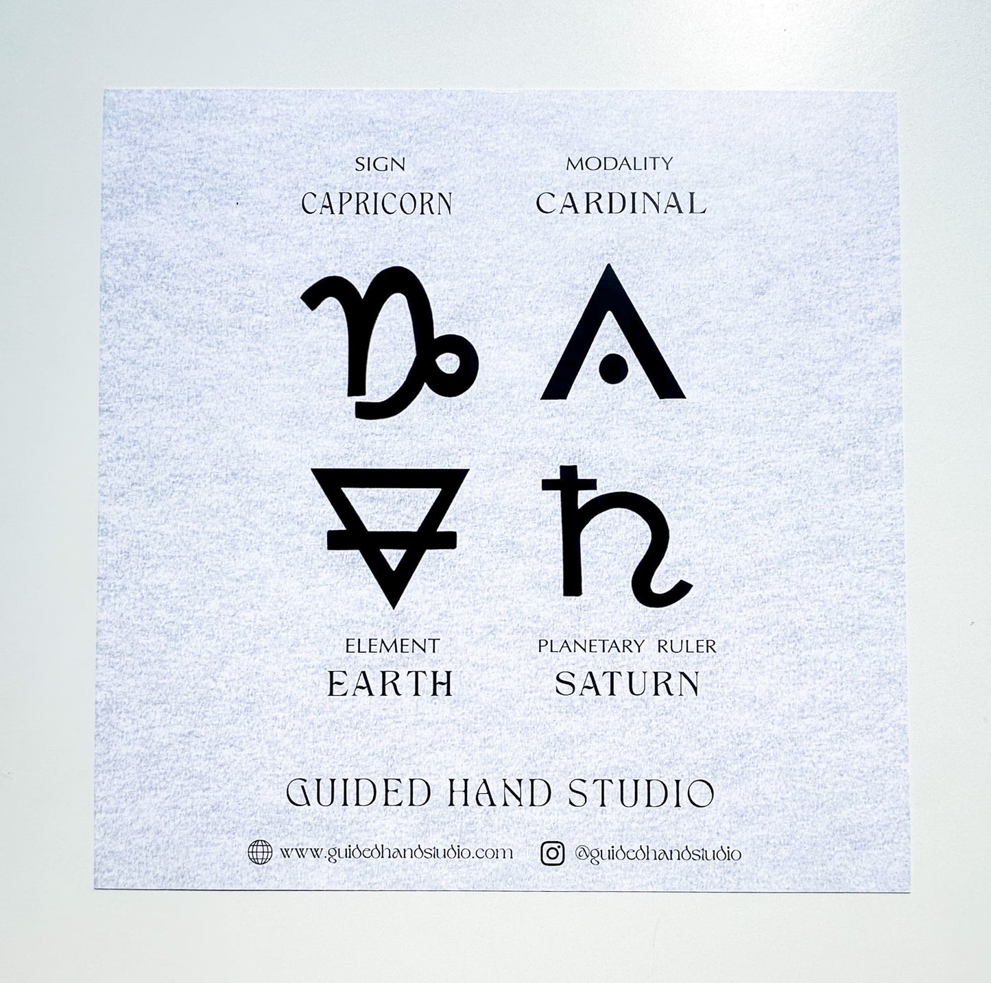Zodiac Print- Capricorn