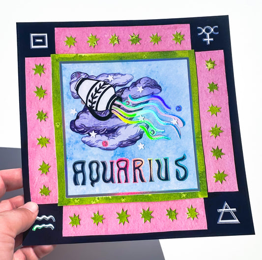 Zodiac Print- Aquarius