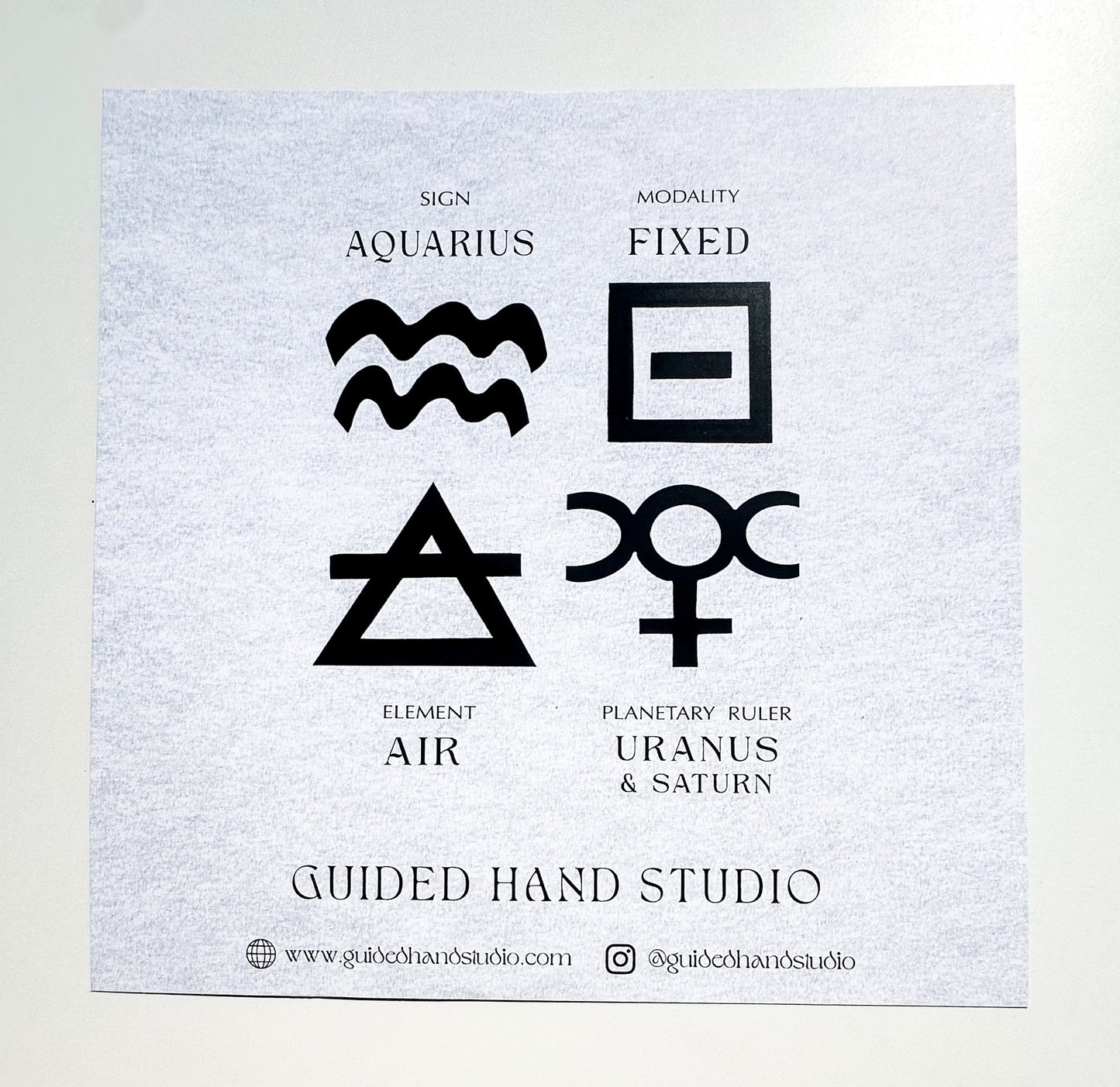 Zodiac Print- Aquarius