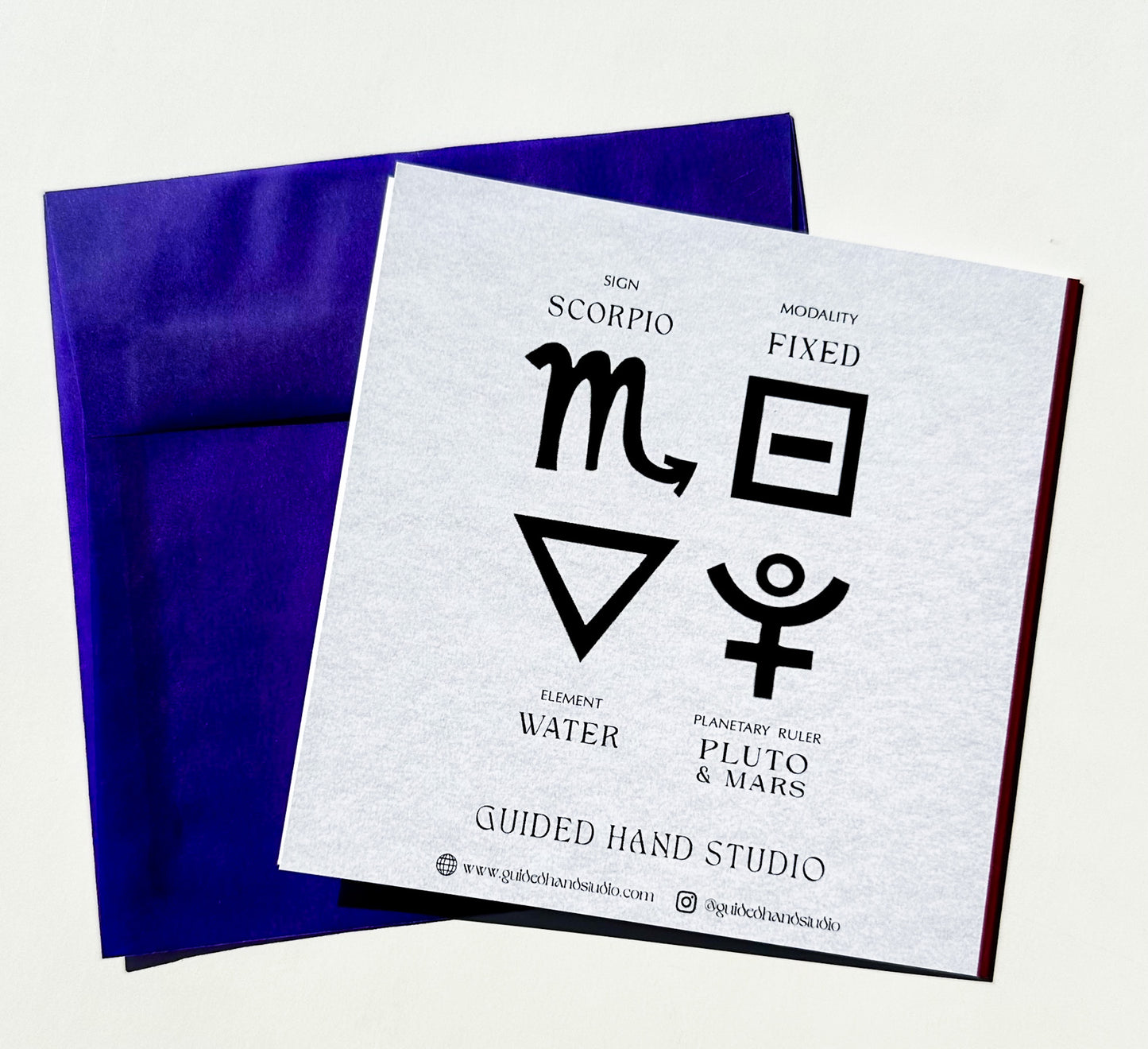 Foil Zodiac Birthday Card- Scorpio