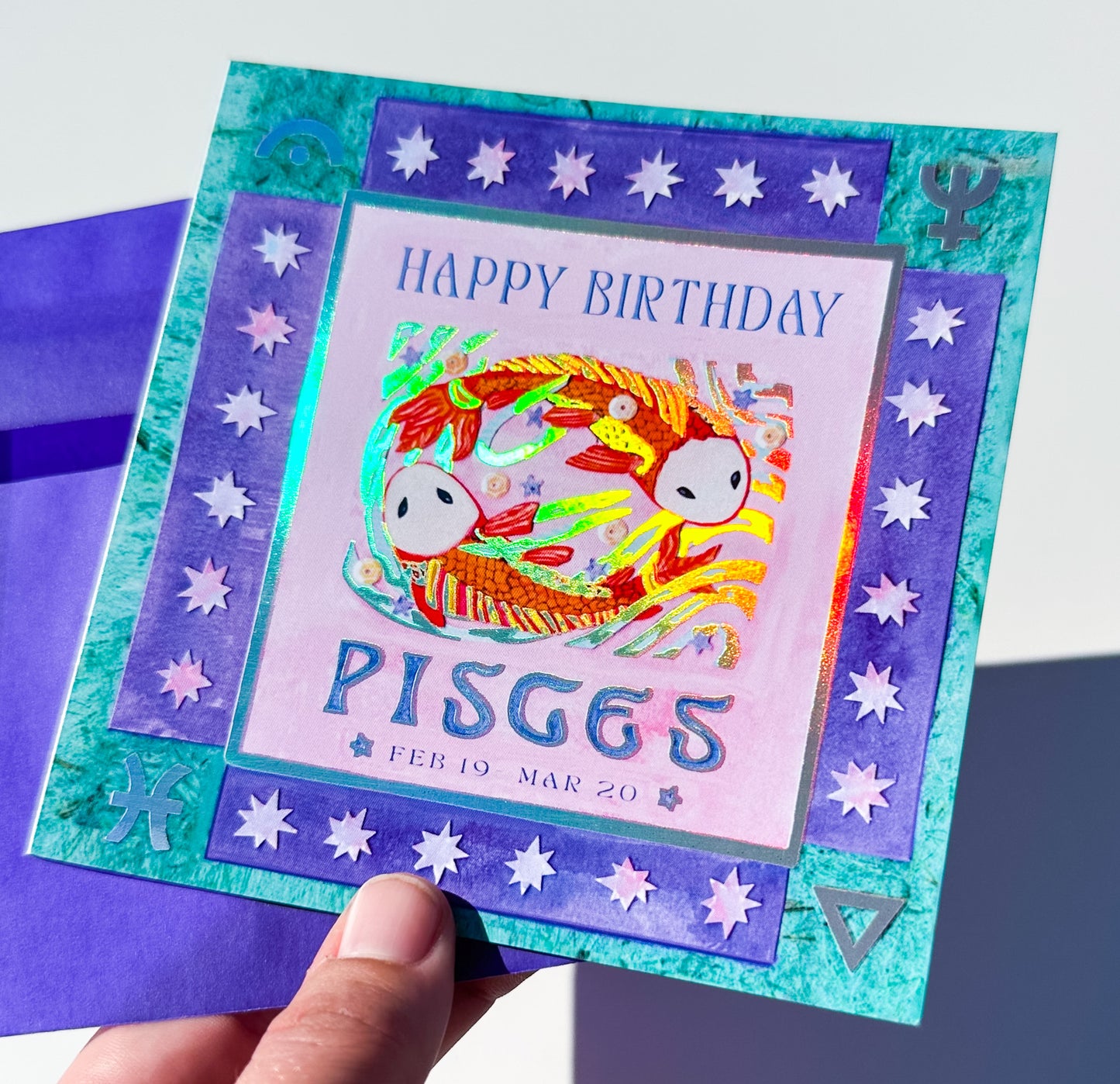 Zodiac Birthday Card- Pisces