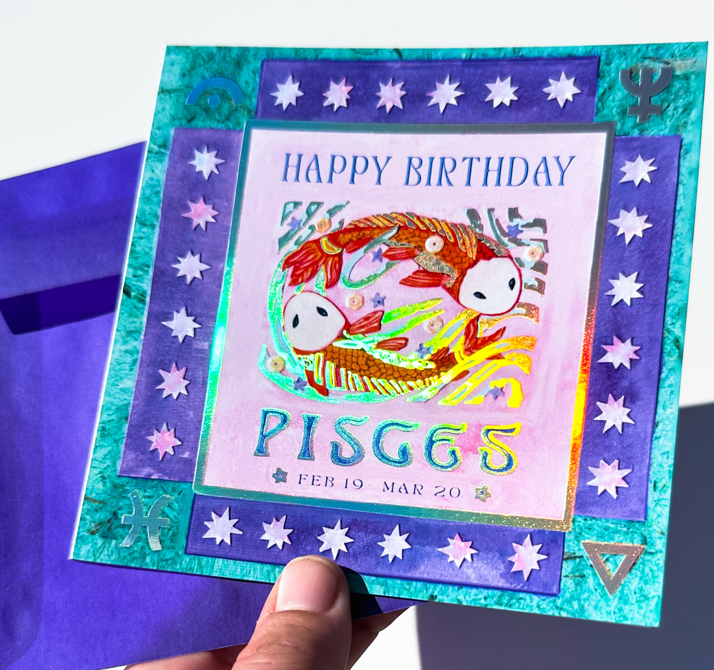 Zodiac Birthday Card- Pisces