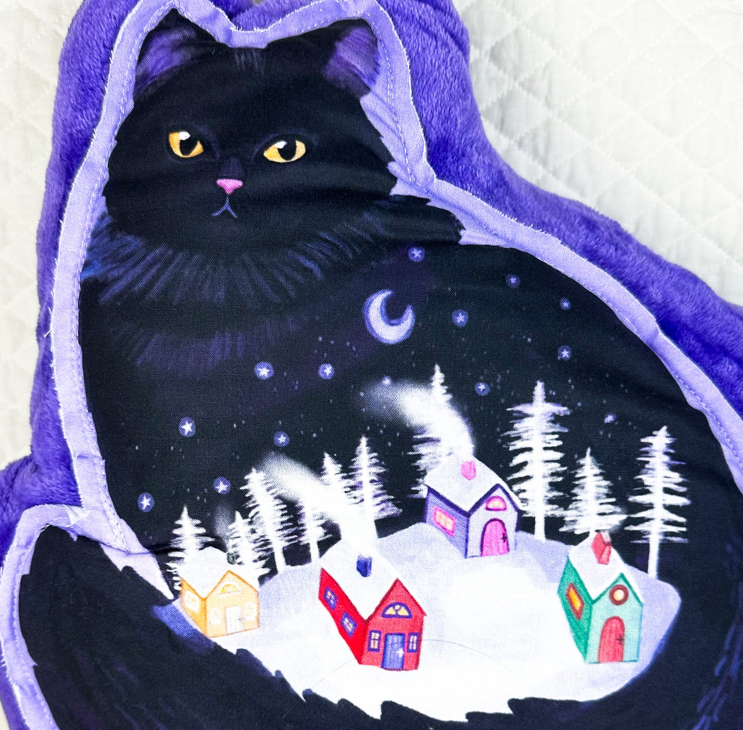 Yule Cat Throw Pillow
