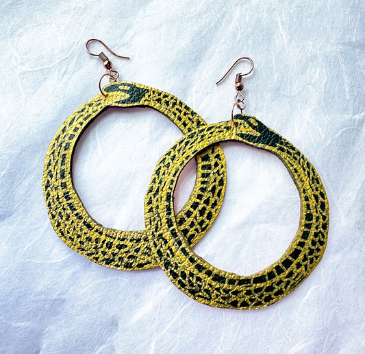 SALE- Ouroboros Dangle Earrings
