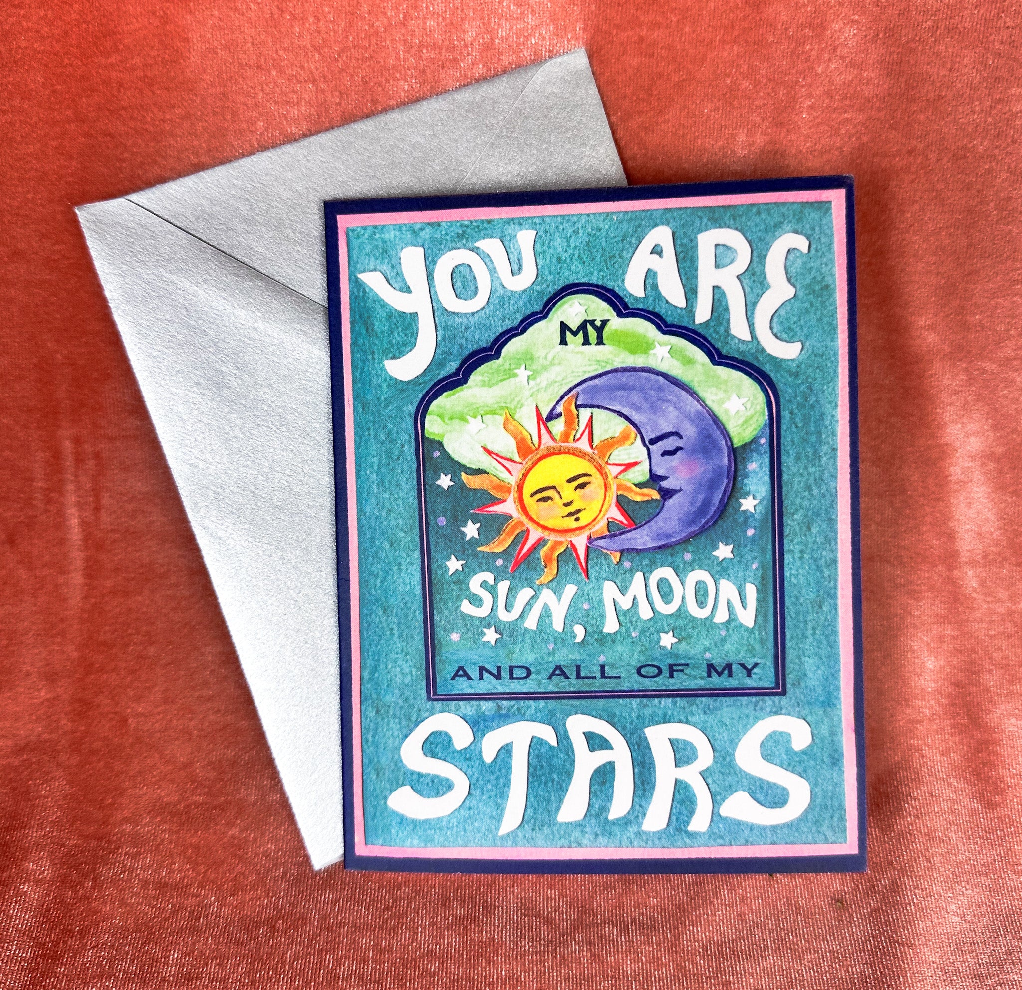 Celestial Love greeting card – Guided Hand Studio