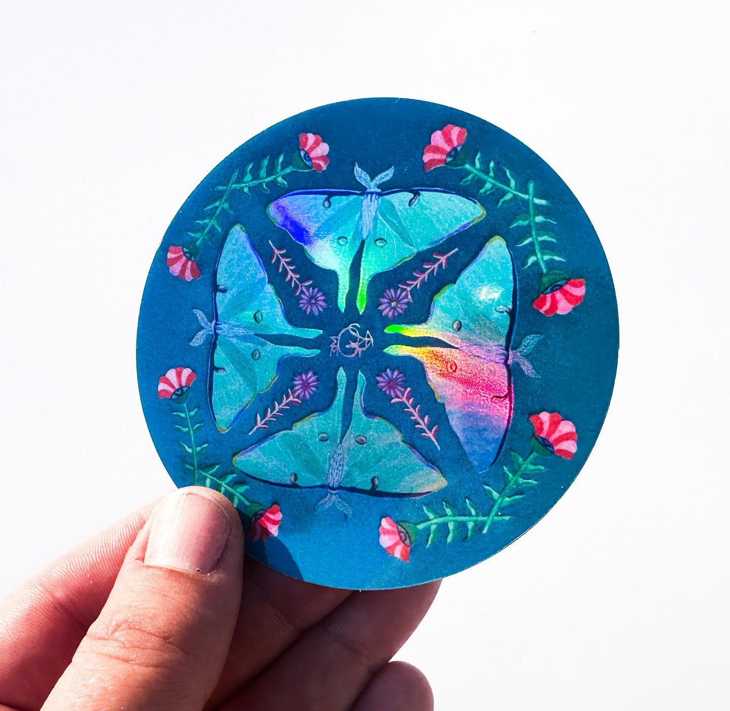Holographic Transformation Sigil Sticker
