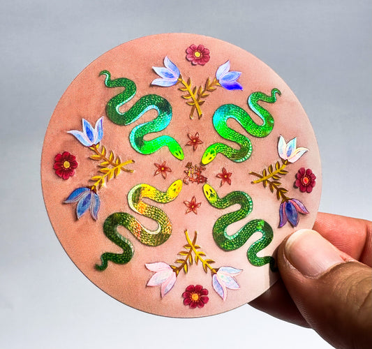 Holographic Pleasure Sigil Sticker