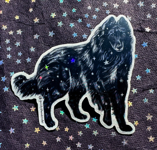 Holographic Hound Sticker