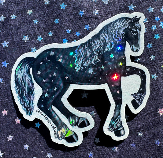 Holographic Horse Sticker