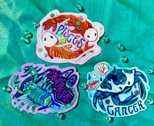 NEW Zodiac Stickers - Water Signs 💧