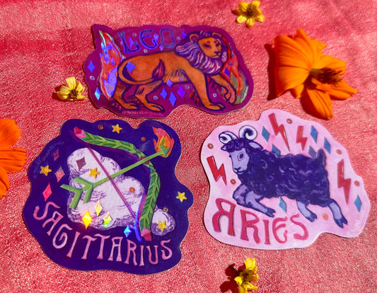 NEW Zodiac Stickers - Fire Signs 🔥