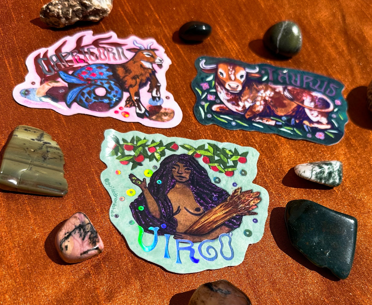 NEW Zodiac Stickers - Earth Signs