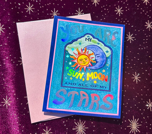 Celestial Love greeting card