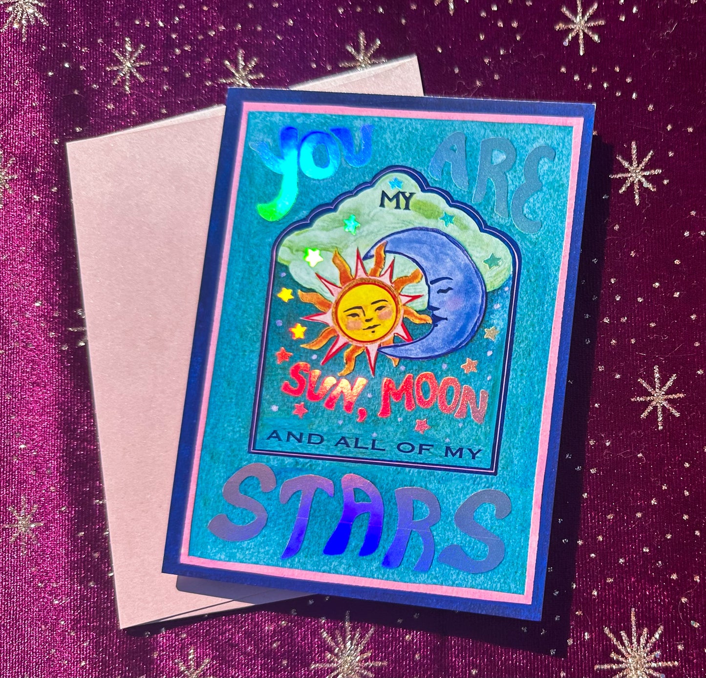 Celestial Love greeting card